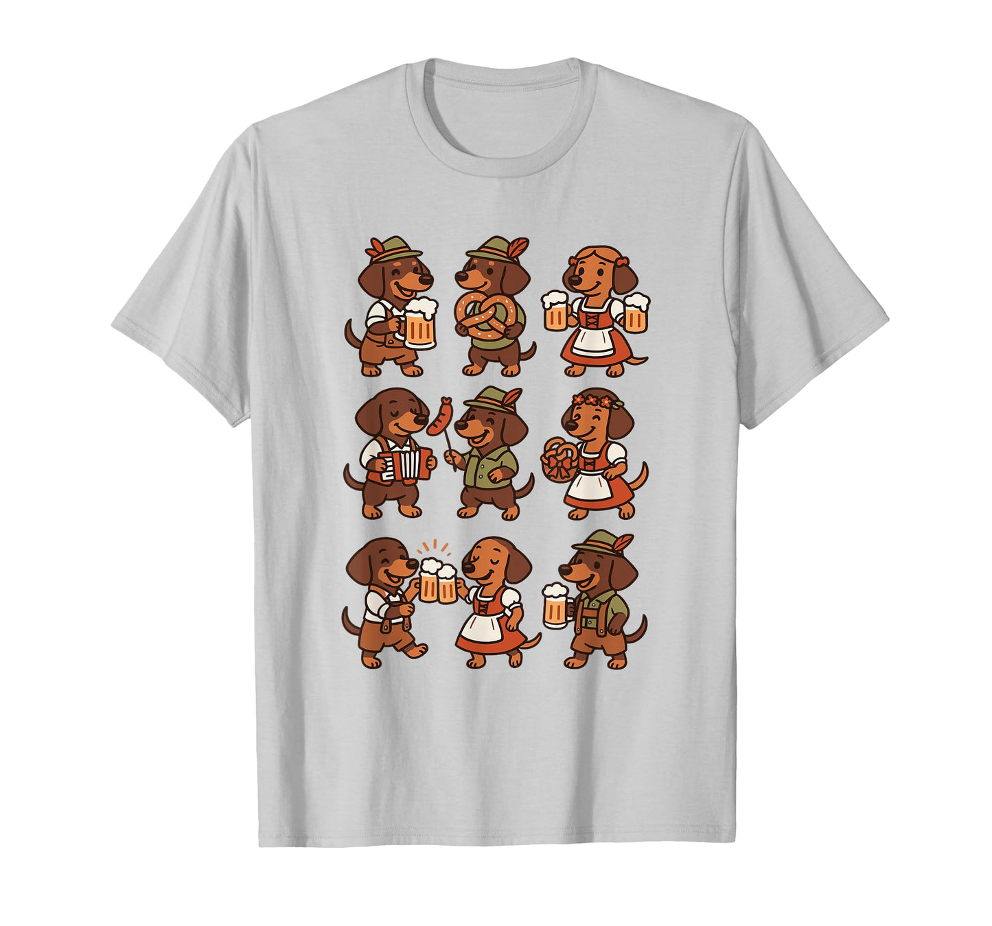 Oktoberfest Dachshund Cute Sausage Dog German Men Women T-Shirt
