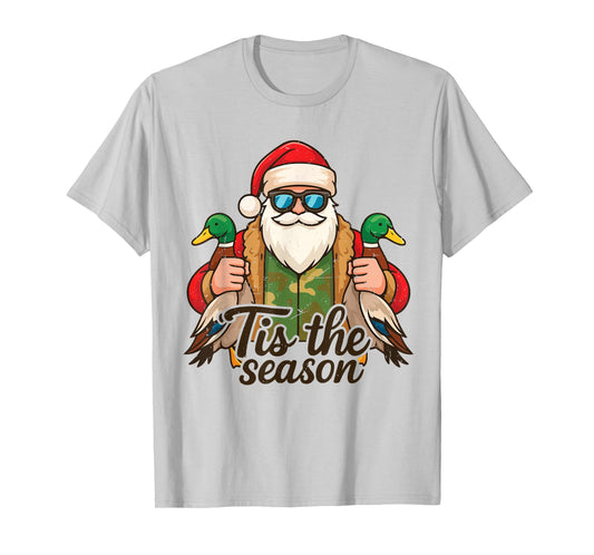 Tis The Season Duck Hunting Christmas Pajama Toddler Boy Men T-Shirt