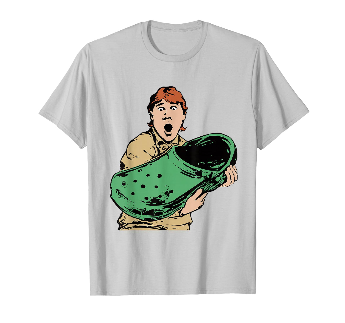 Crikey A Croc Funny Australian Crocodile Man T-Shirt