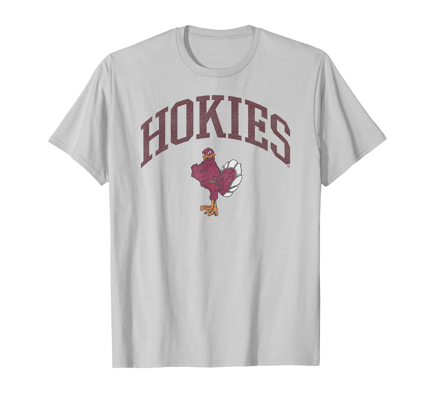 Virginia Tech Hokies Mascot Vintage Gray Officially Licensed T-Shirt