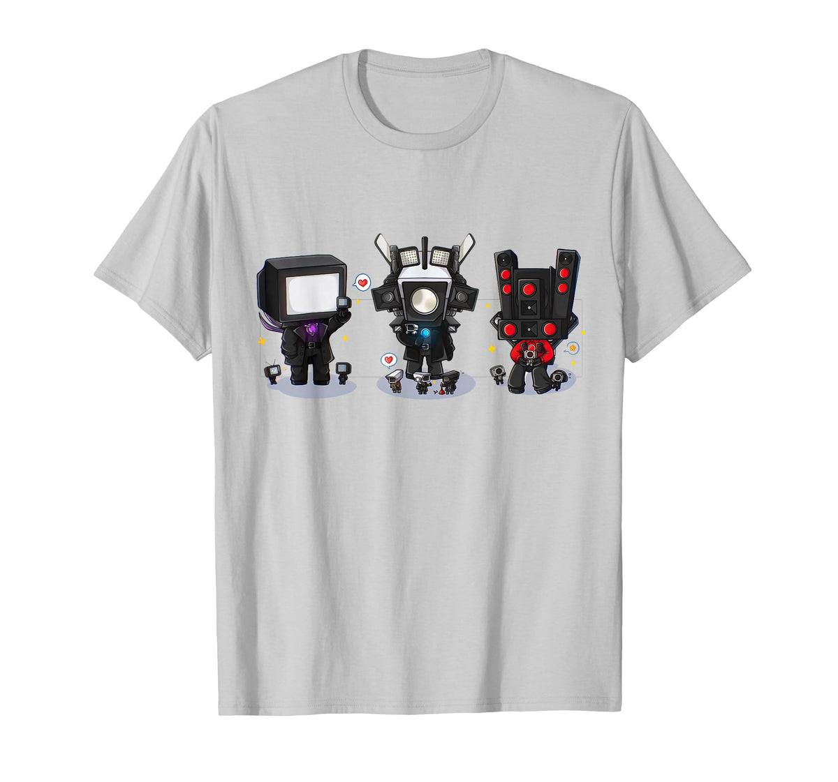 Skibidi Toilet Speakerman Cameraman, Toilet ,Tvman T-Shirt