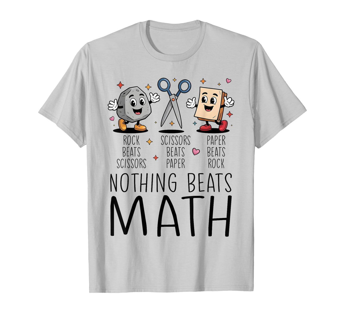 Nothing Beats Math Rock Paper Scissors T-Shirt
