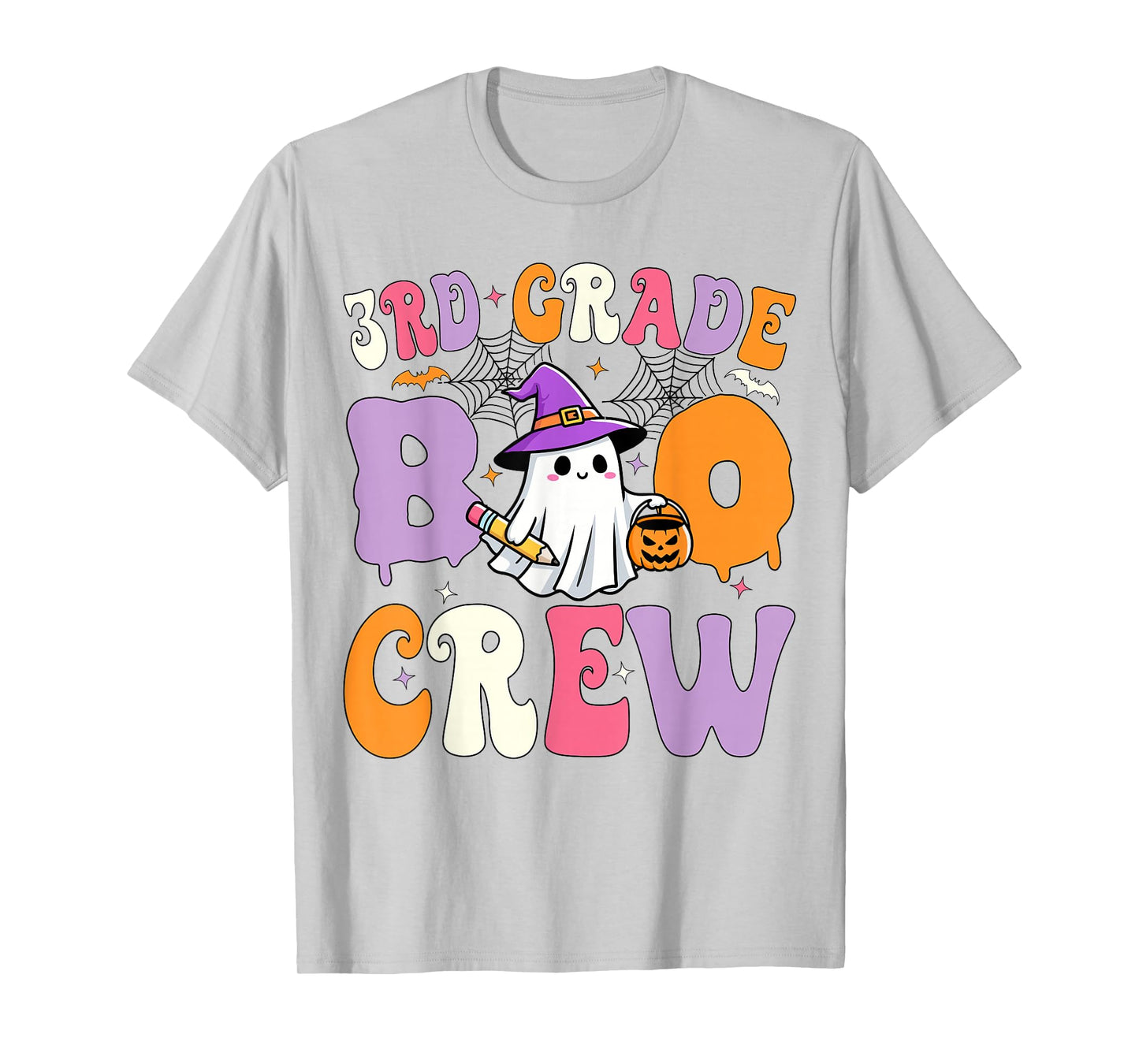 3rd Grade Boo Crew Spooky Third Grade Halloween Teacher T-Shirt