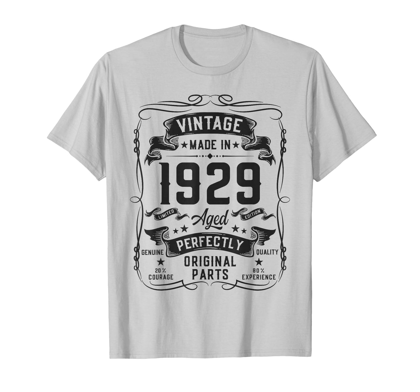 Vintage 1929 97yr 97th Birthday Gifts for Men 97 Years Old T-Shirt