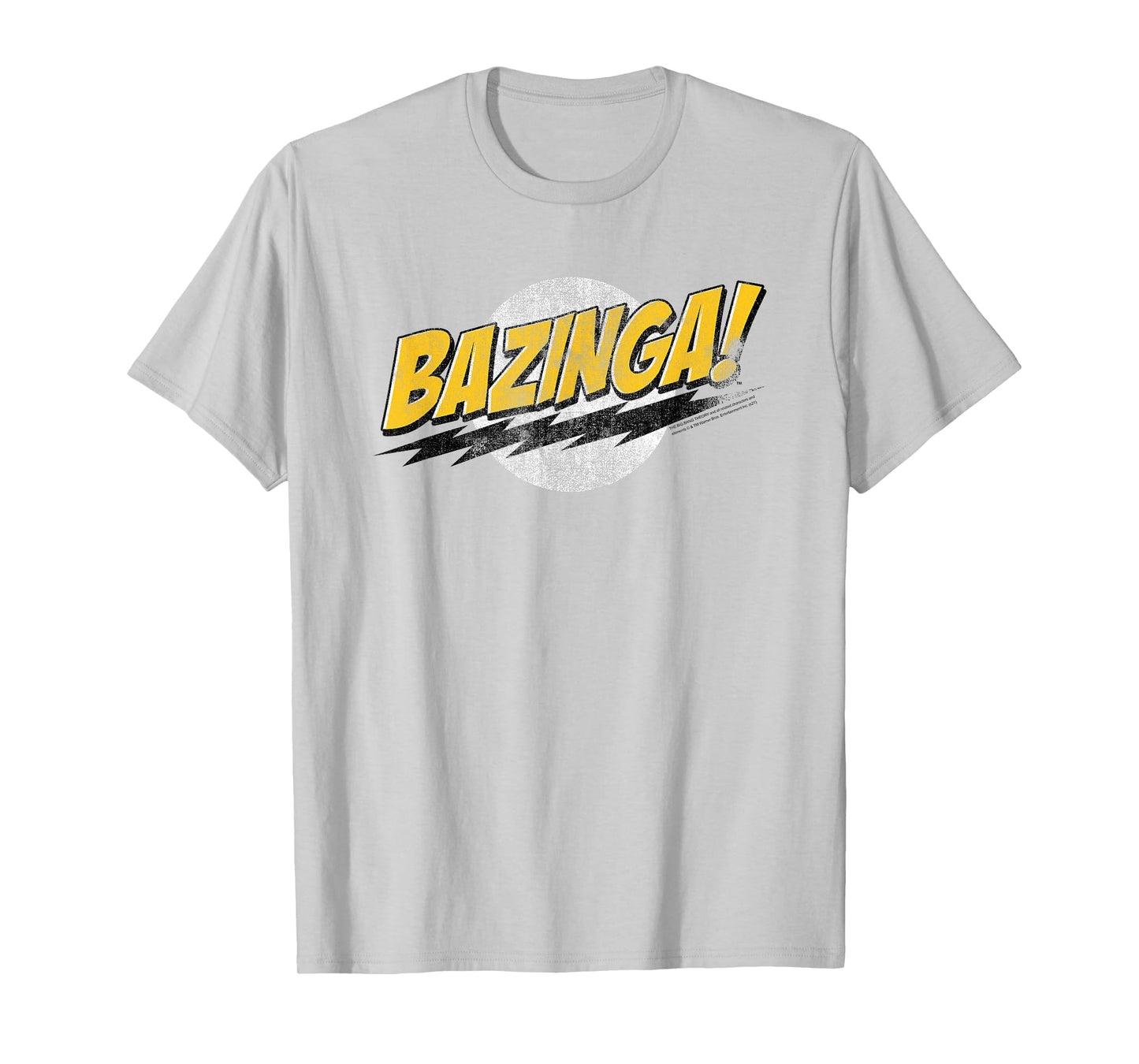 The Big Bang Theory Distressed Bazinga Logo TV Show T-Shirt