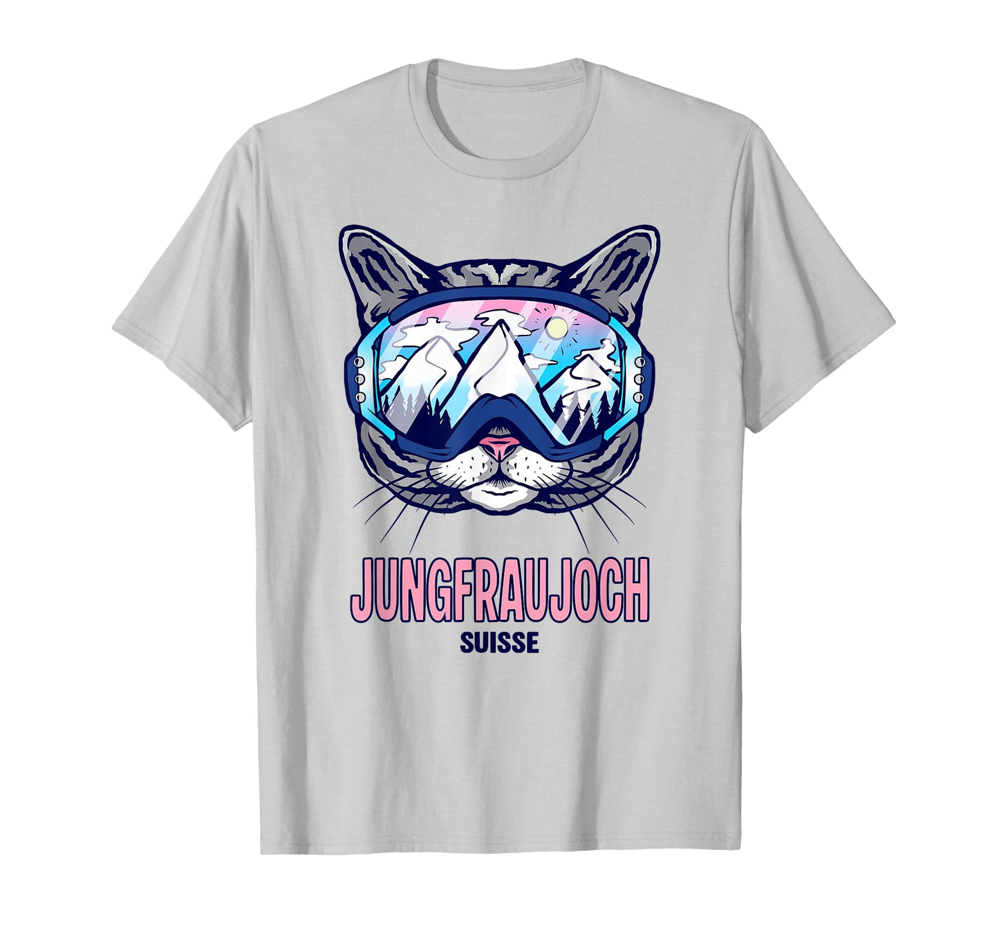 Jungfraujoch Mountain Panorama Cat Ski Goggles T-Shirt