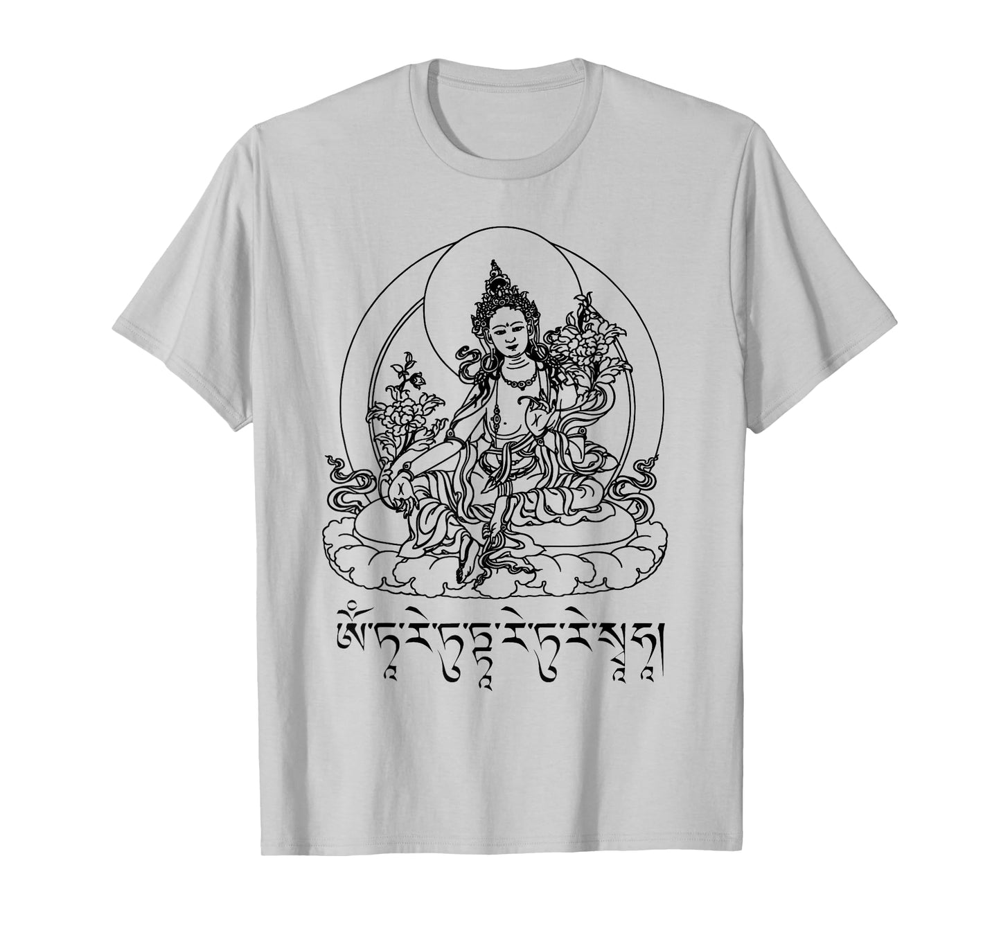 Buddha Green Tara Mantra Tibetan Buddhism Vajrayana T-Shirt