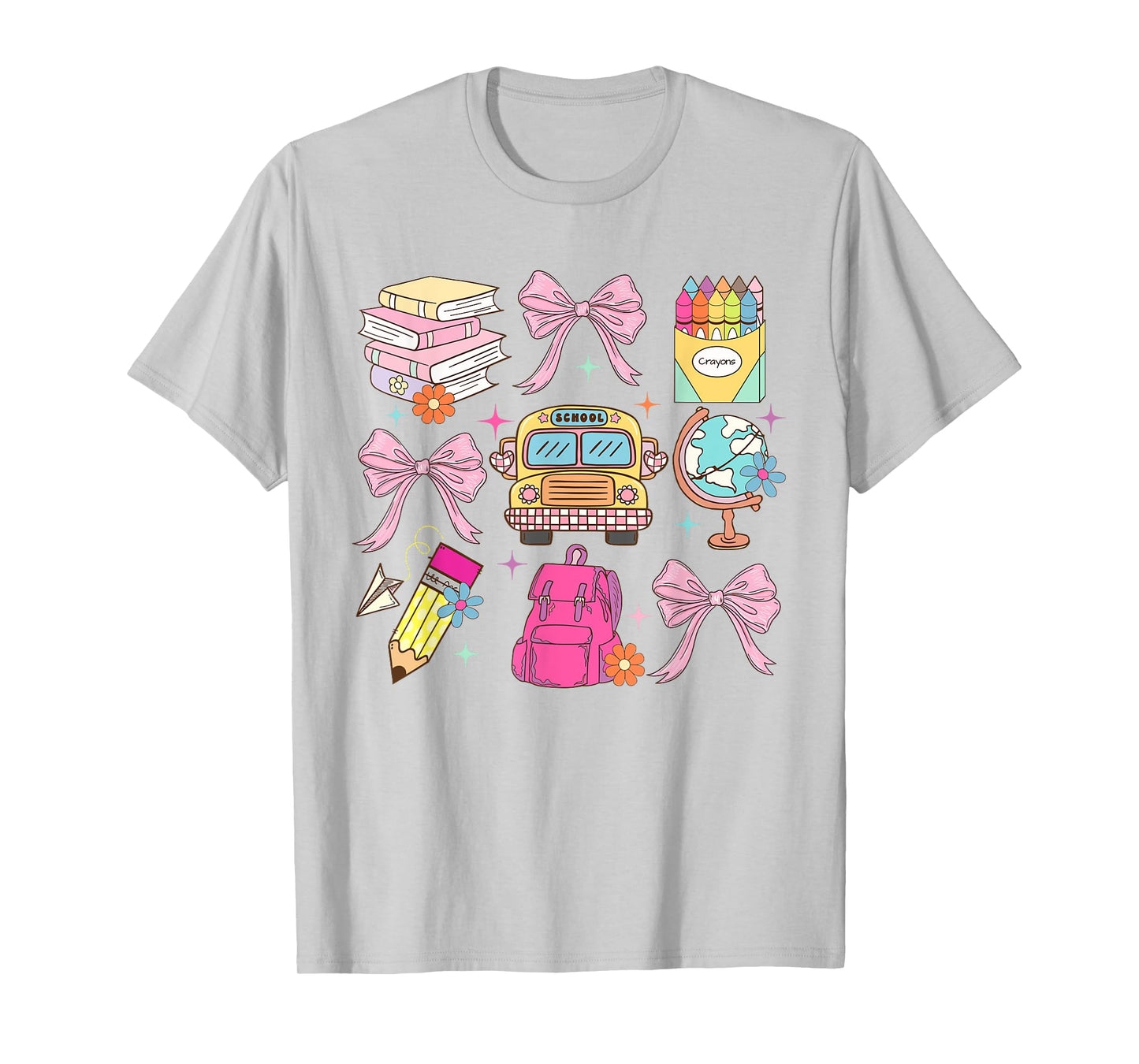 Coquette School Back To School Pink Bow Teacher Students T-Shirt