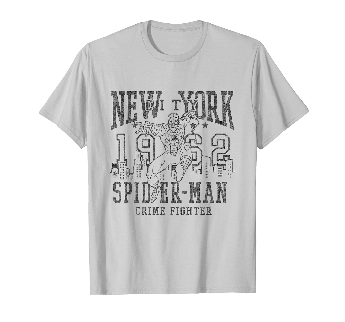 Marvel Comics Spider-Man Vintage New York 1962 Crime Fighter T-Shirt