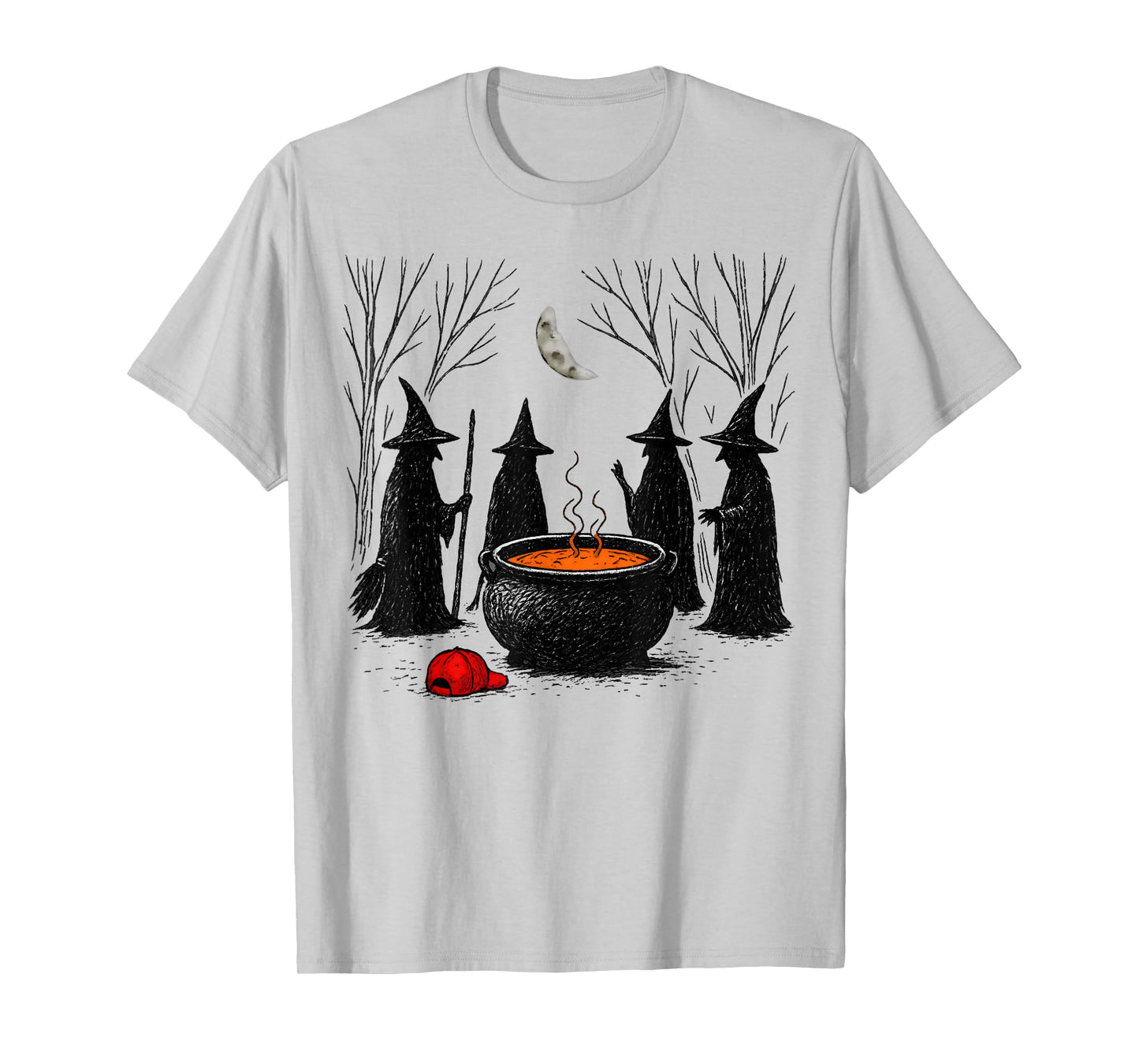 Spooky Witch Halloween Anti Trump Feminist Women Rights T-Shirt