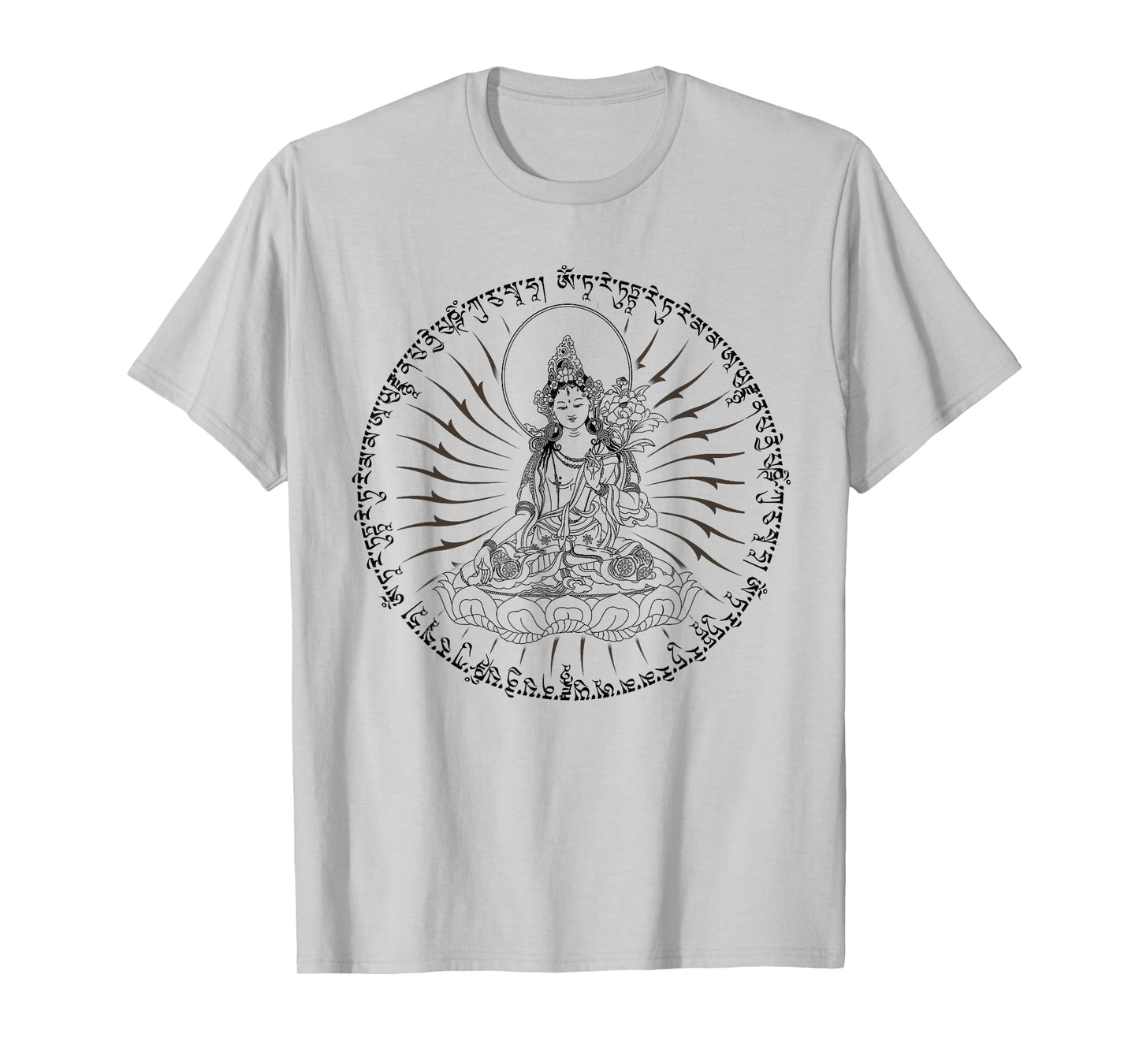 Buddha Green Tara Mantra Tibetan Buddhism Vajrayana T-Shirt