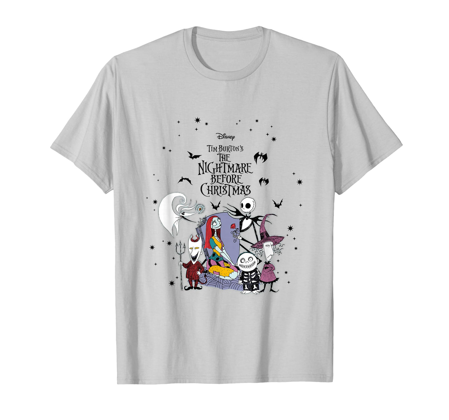 Disney The Nightmare Before Christmas Jack And Sally Cast T-Shirt