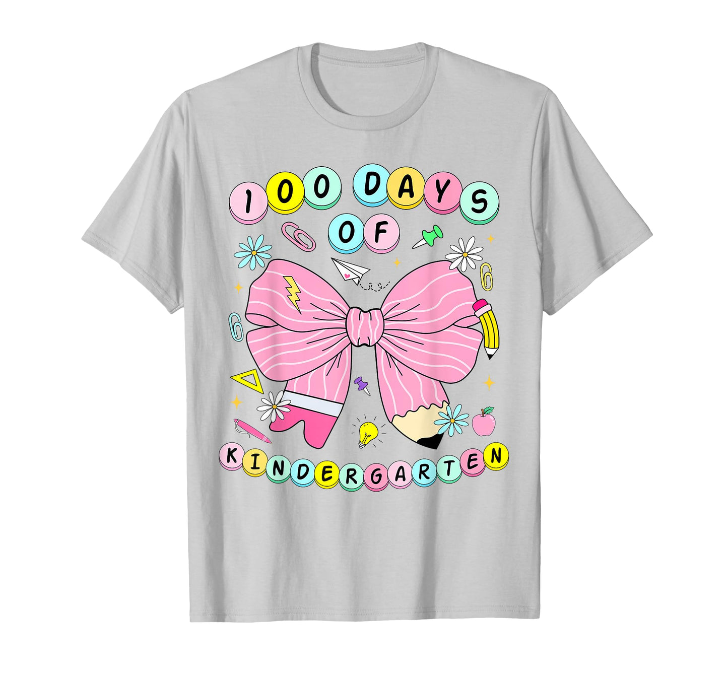 100 Days of Kindergarten Girls Coquette 100th Day of School T-Shirt