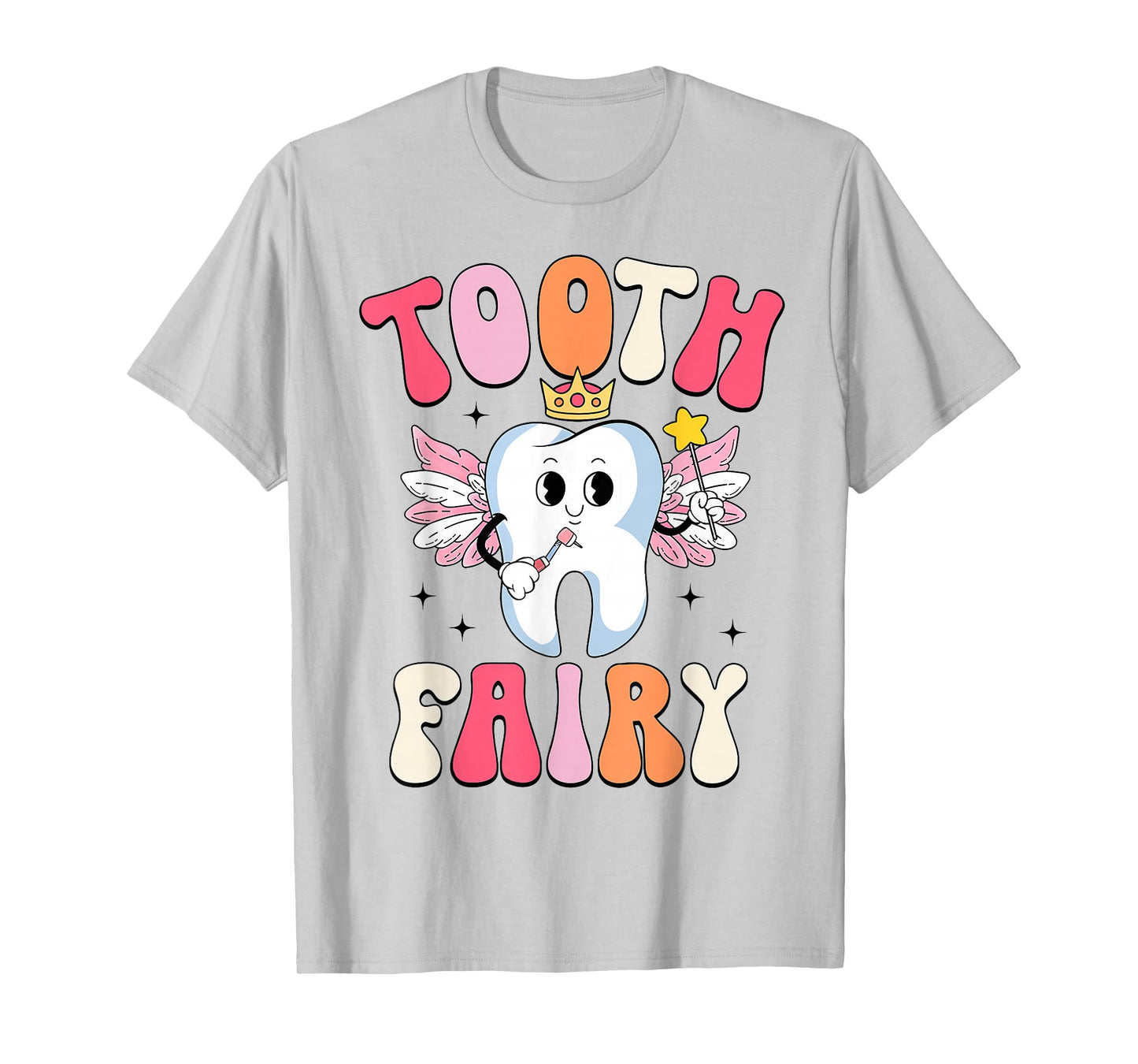 Tooth Retro Fairy Halloween Dentist Dental Assistant Costume T-Shirt