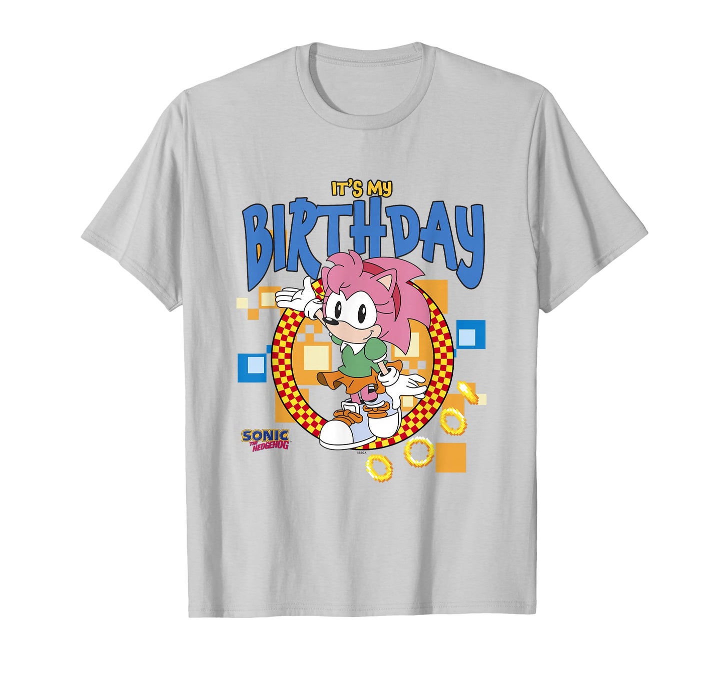 Sonic The Hedgehog Birthday It's My B-Day Amy Rose T-Shirt