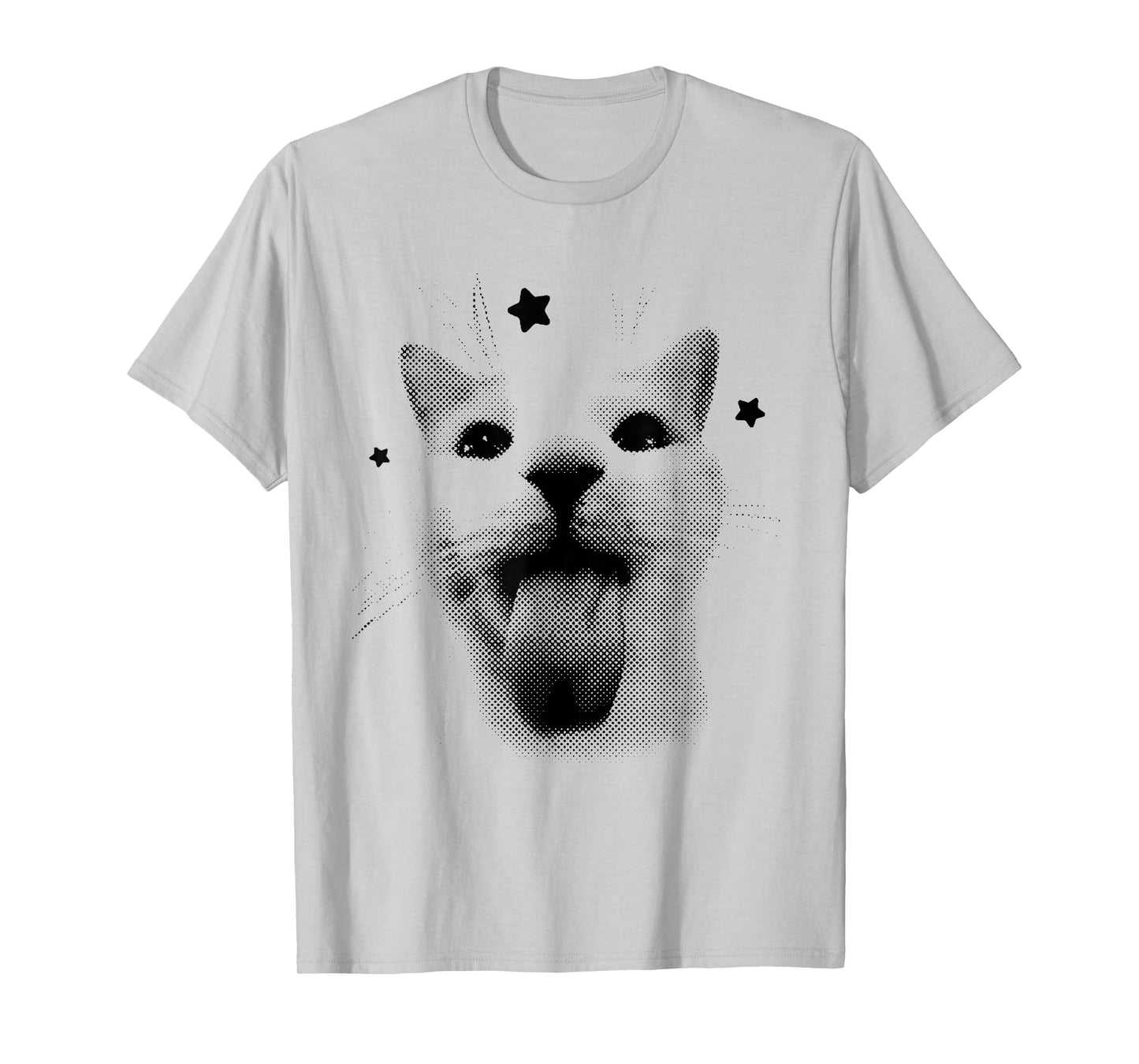 Funny Retro Cat Silly Vintage Kitten Meme Cat Lovers T-Shirt