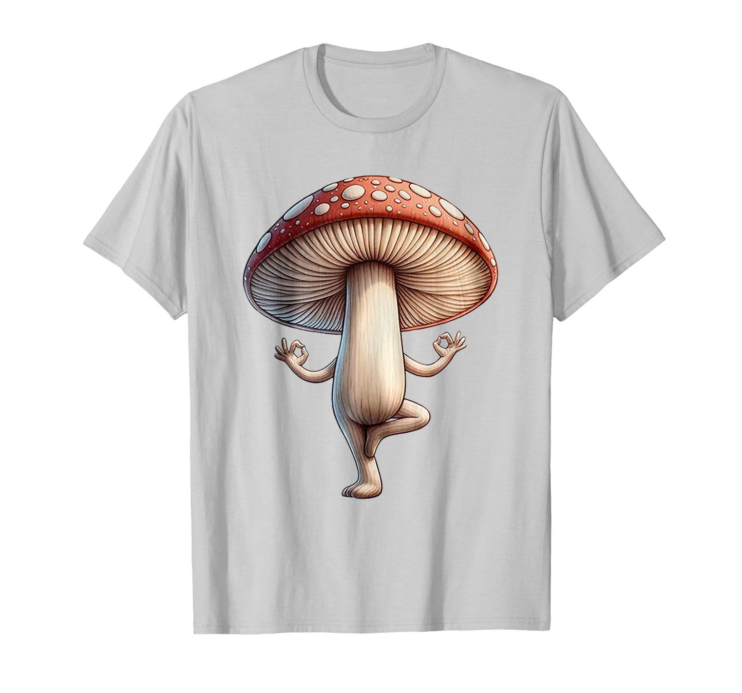 Funny Yoga Mushroom T-Shirt