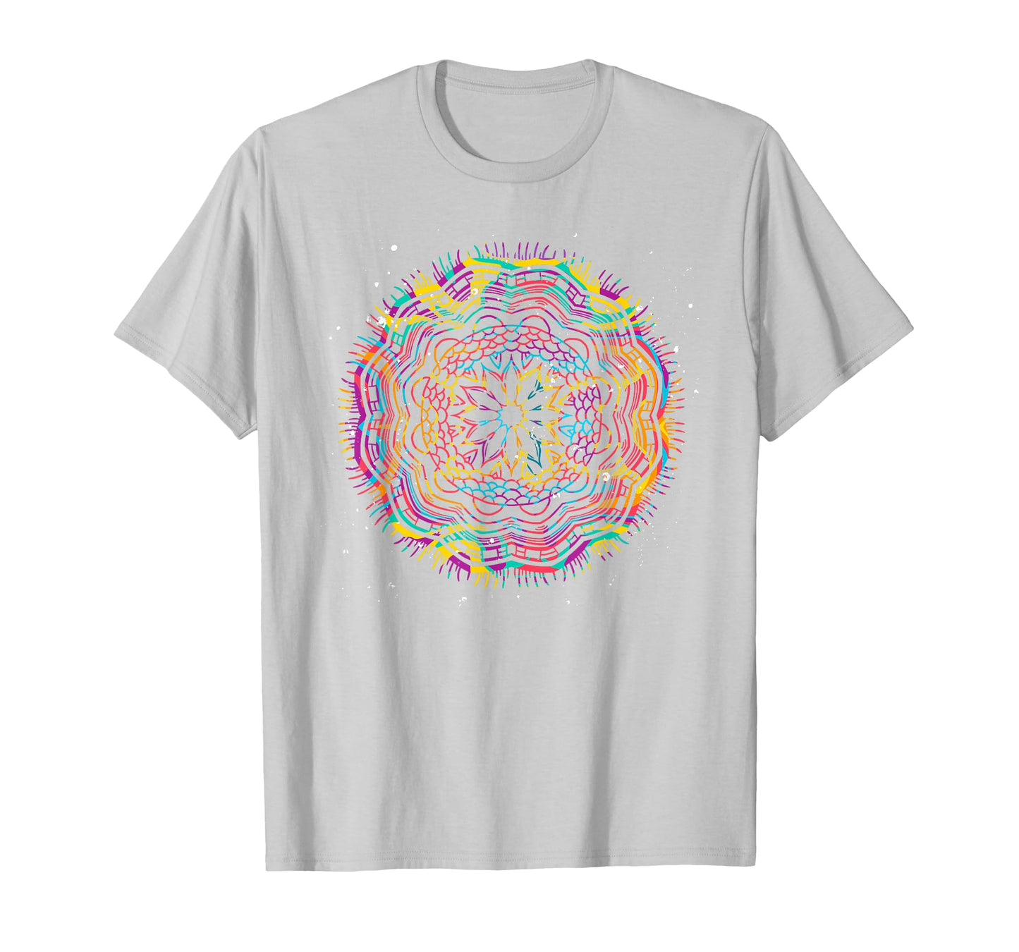 Bohemian Fractal Geometry Yogi Spiritual Mandala T-Shirt