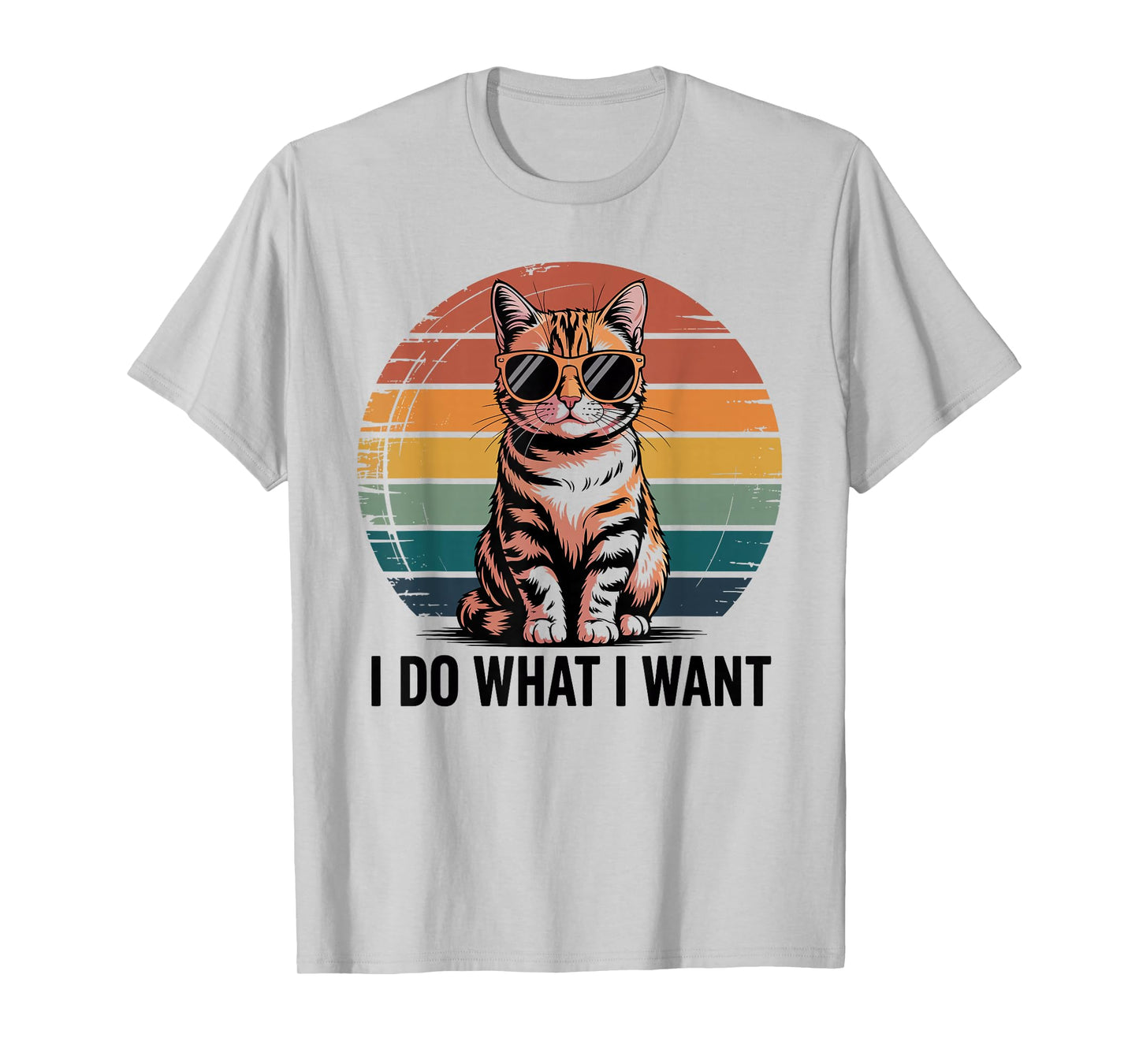 Tabby Cat Do What I Want Funny Cat T-Shirt