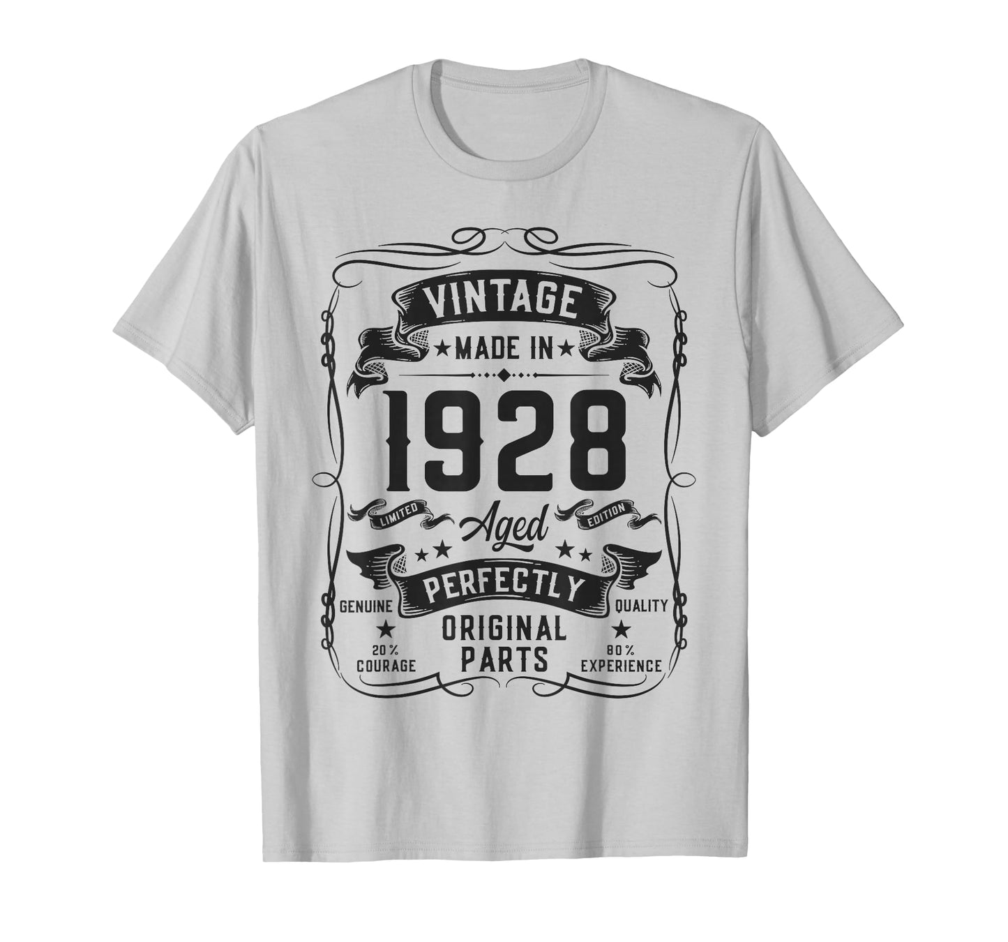 Vintage 1928 98yr 98th Birthday Gifts for Men 98 Years Old T-Shirt