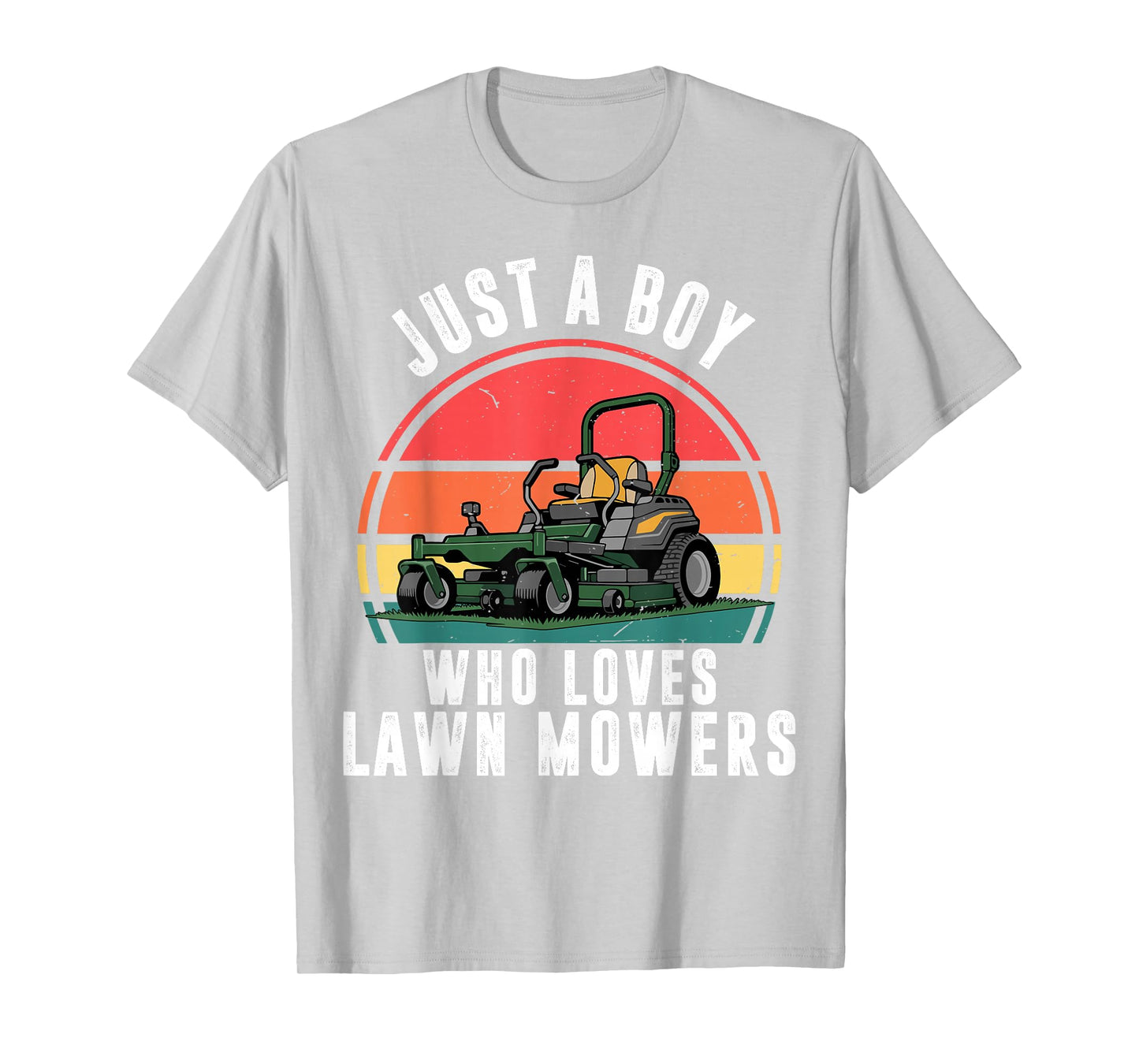 Toddler Boy Who Love Lawn Mower Zero Turn Funny Mowing Kids T-Shirt