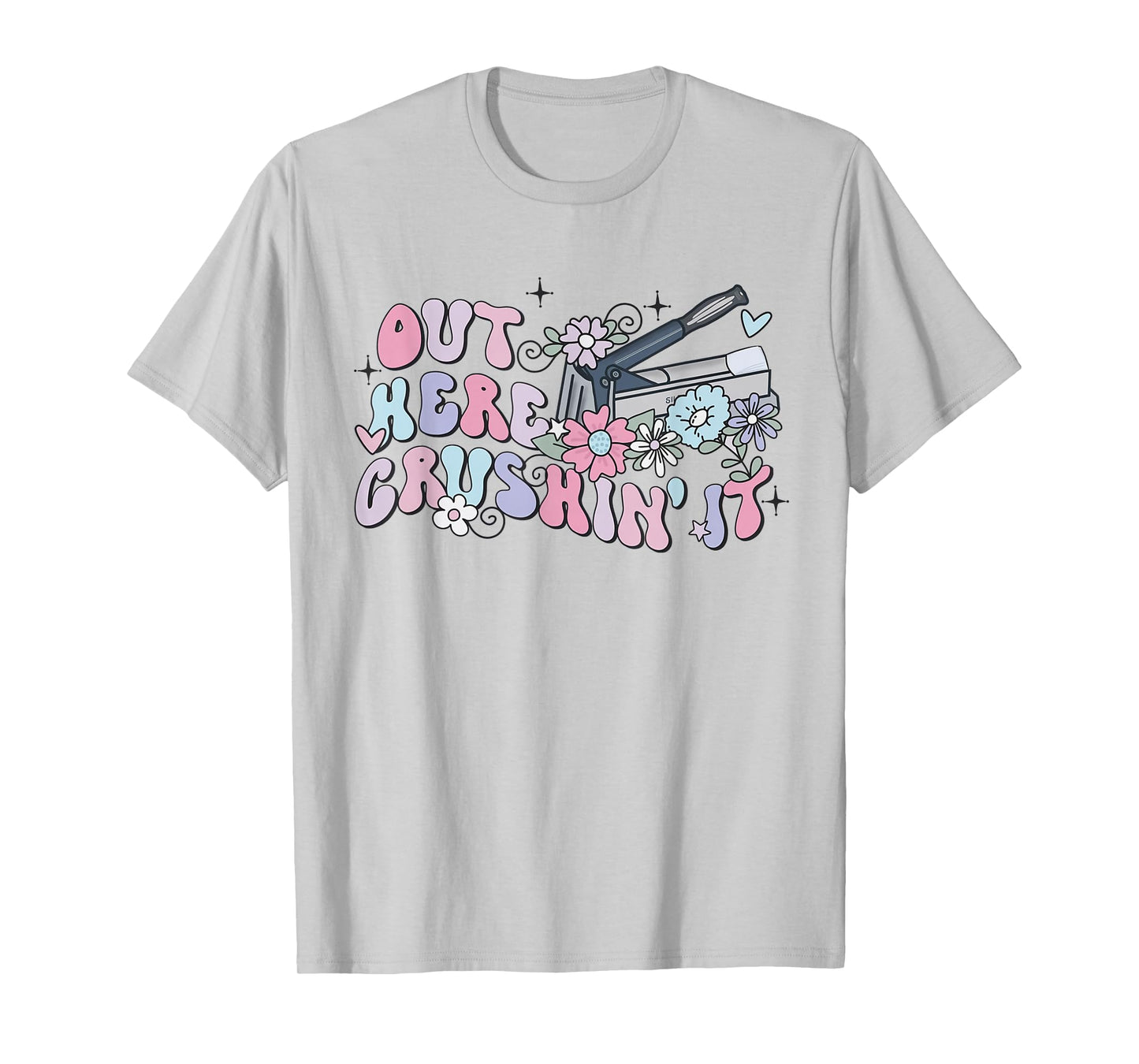 Retro Groovy Flower Medication Aide Out Here Crushin' It LPN T-Shirt