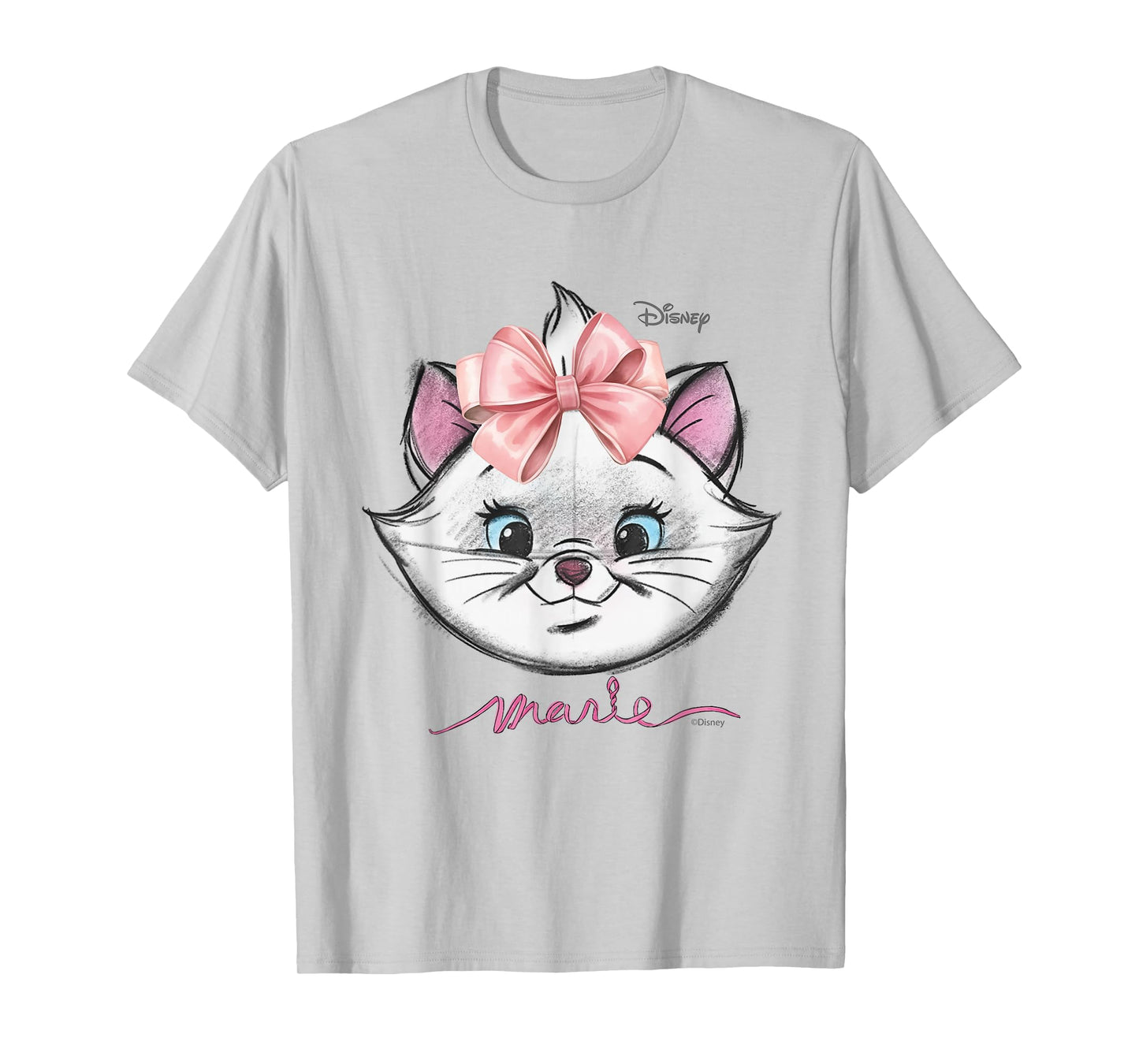 Disney The Aristocats Marie Pink Bow Character Portrait T-Shirt