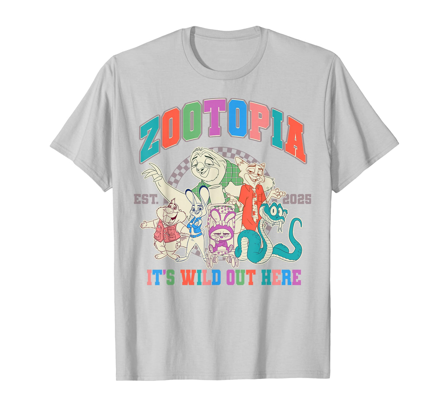 Disney Zootopia 2 Zootopia It's Wild Out Here Est 2025 T-Shirt