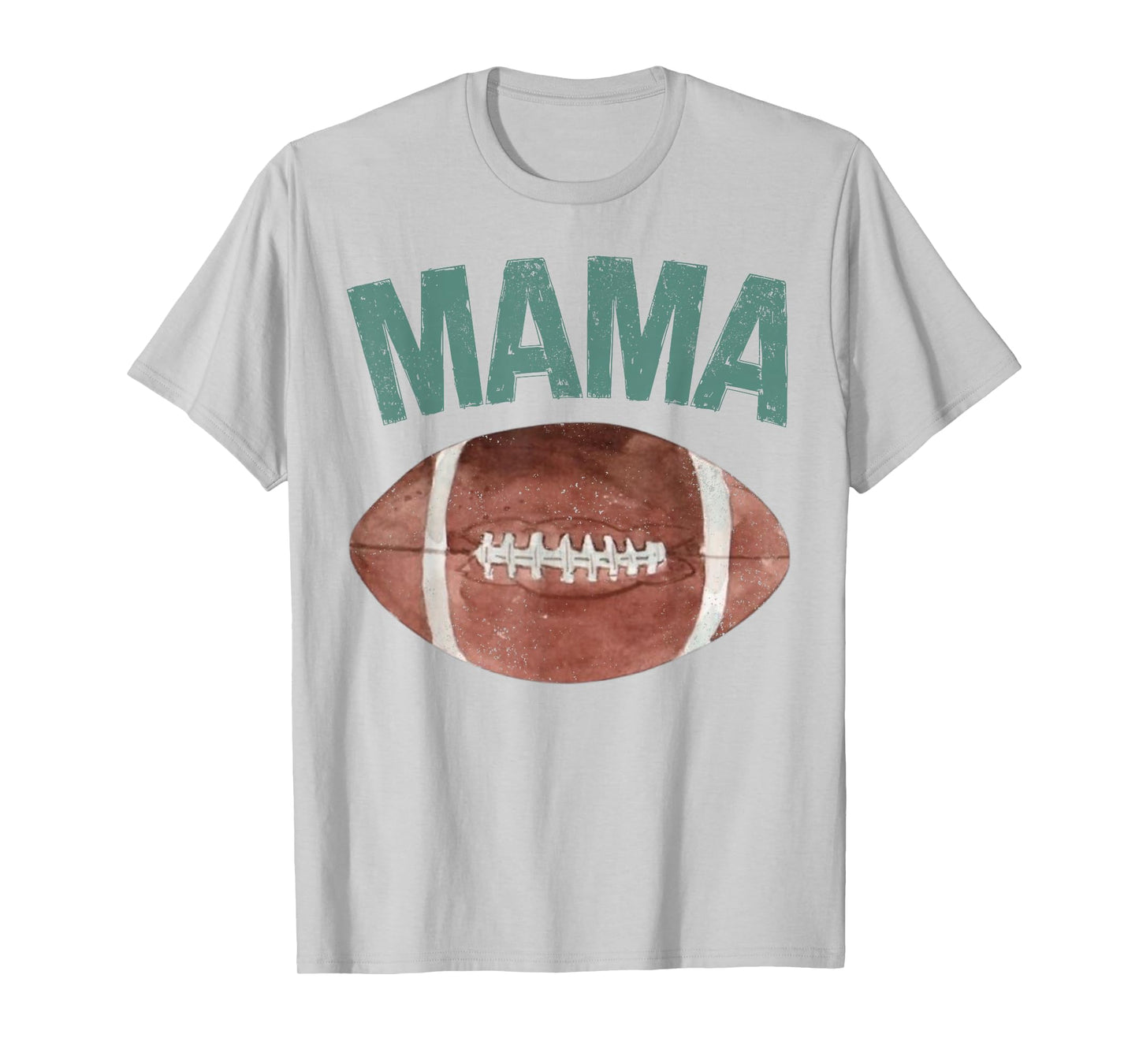 Mama of The 1 Year Old Football 1st Year Down Birthday Party T-Shirt