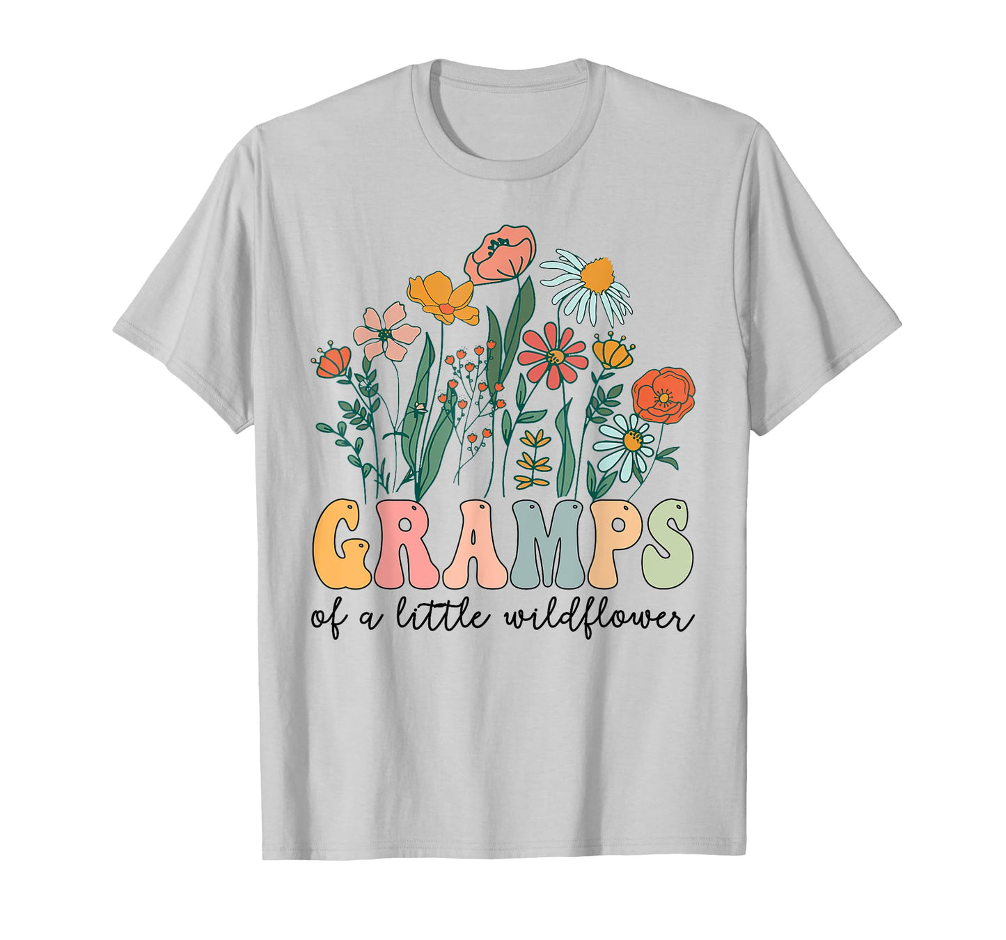 Gramps Of The Little Wildflower Birthday Party Baby Shower T-Shirt