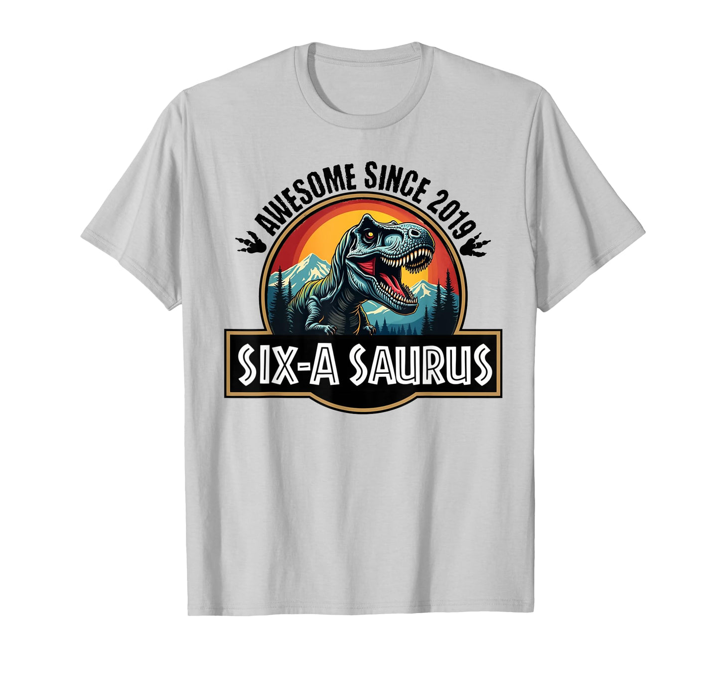 Six-a-Saurus 6th Birthday Dinosaur T-Rex for Boys And Girls T-Shirt