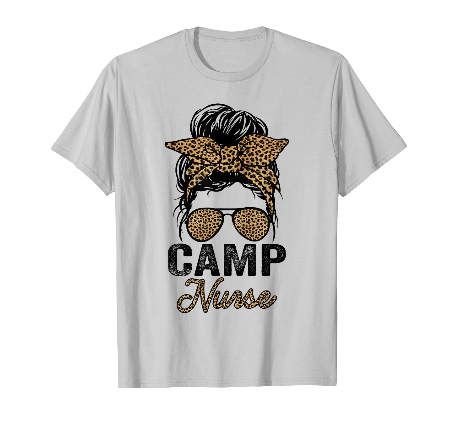 Camp Nurse Appreciation Day Tees, Leopard For Women Nurses T-Shirt