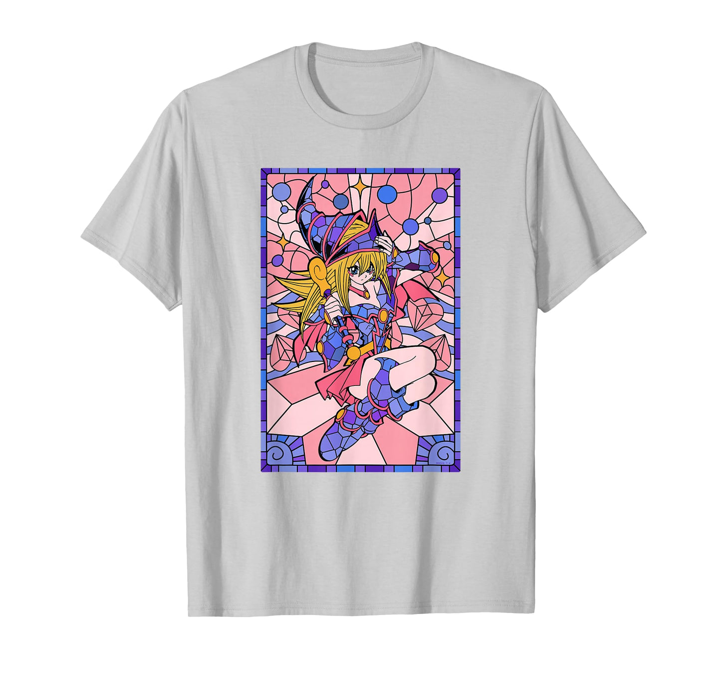 Yu-Gi-Oh! Dark Magician Girl Cute Stained Glass Anime T-Shirt