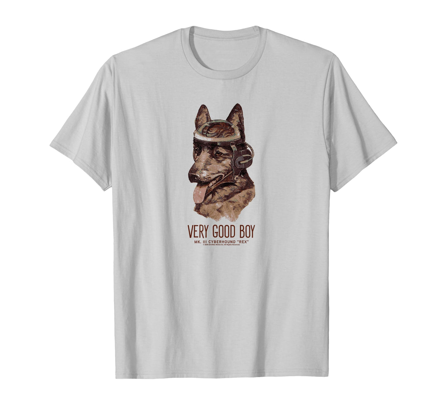 Fallout Retro Very Good Boy Cyberhound Rex Dog Video Game T-Shirt