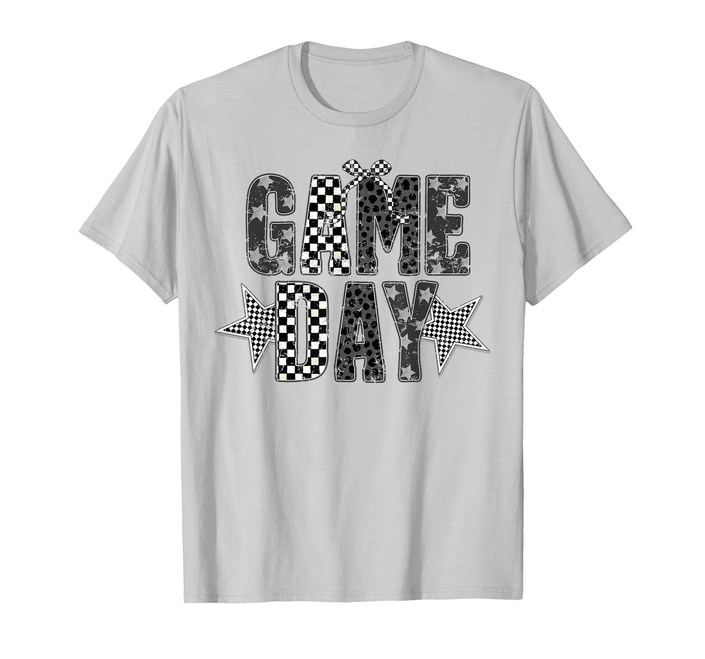 Checkered Game Day Football Touchdown Season Men Women Kids T-Shirt