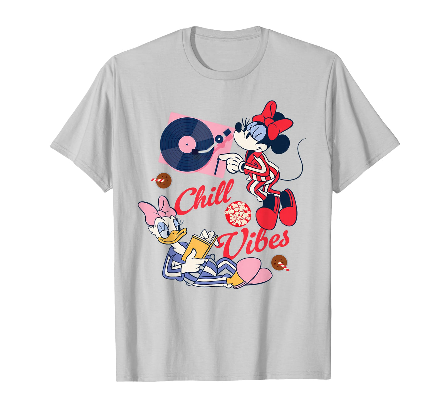 Disney Minnie & Daisy Pajamas and Popcorn PJs Chill Vibes T-Shirt
