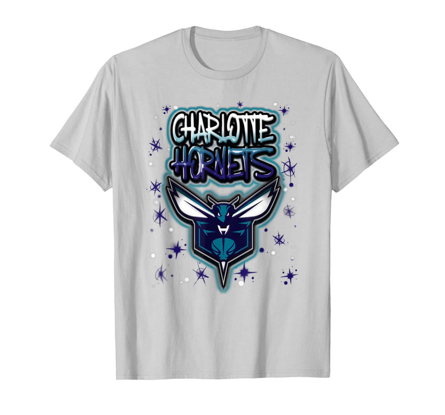 NBA Charlotte Hornets Airbrush Logo T-Shirt