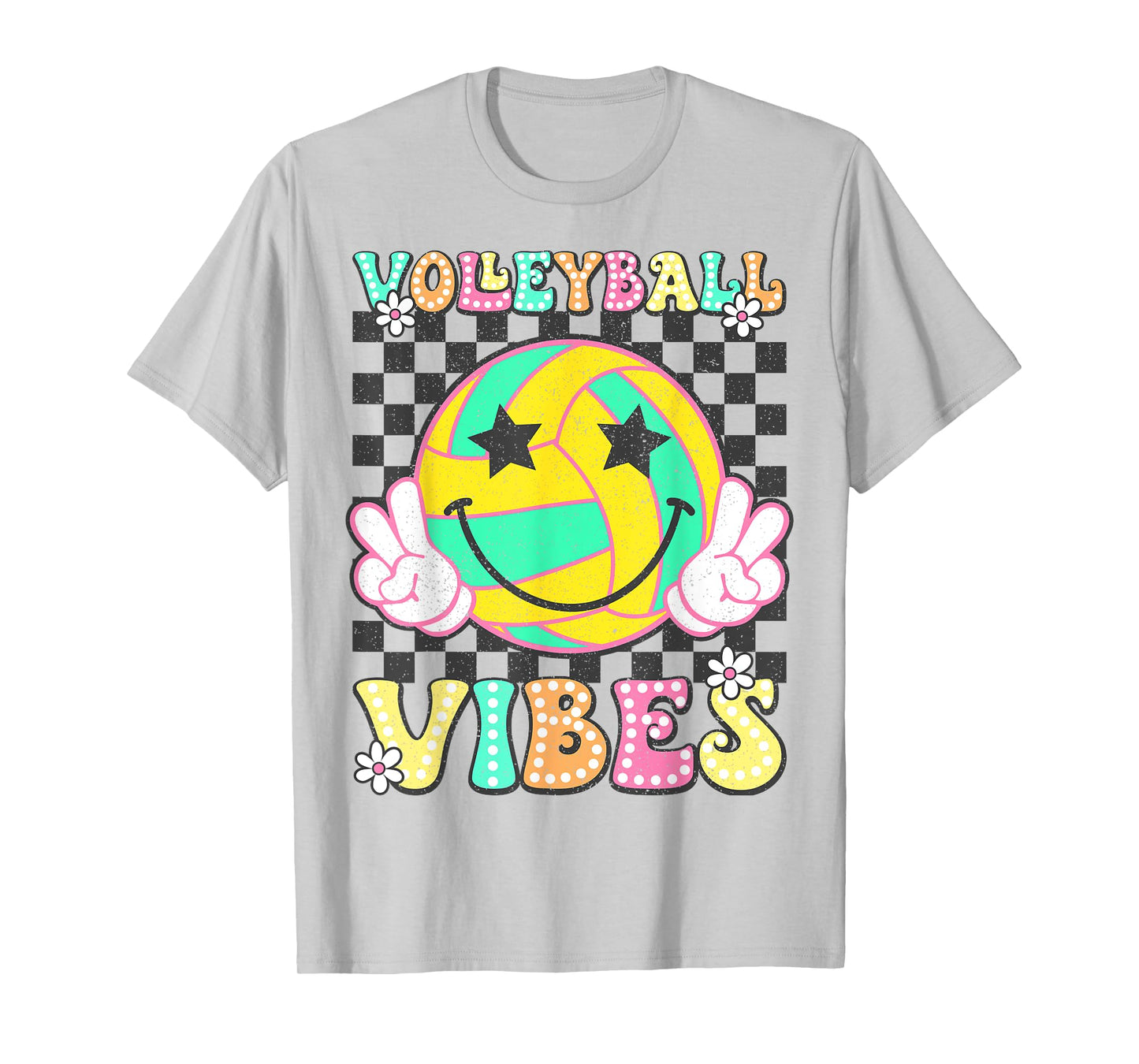 Volleyball Vibes Volleyball Retro Game Day Girls Women T-Shirt