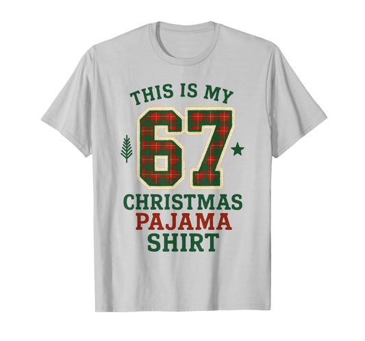 Funny Six Seven 67 Meme 6 7 Holiday Christmas Pajamas Kids T-Shirt