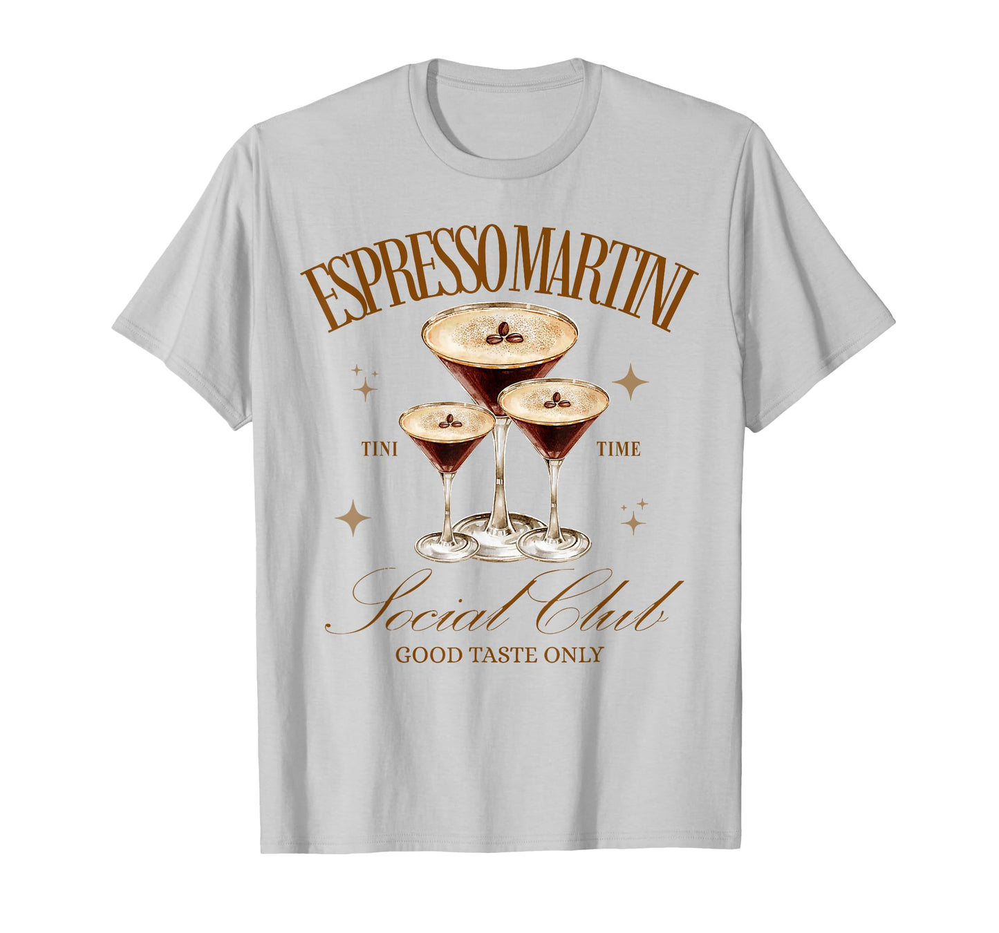 Womens Espresso Martini Social Club Drinking Cocktail T-Shirt