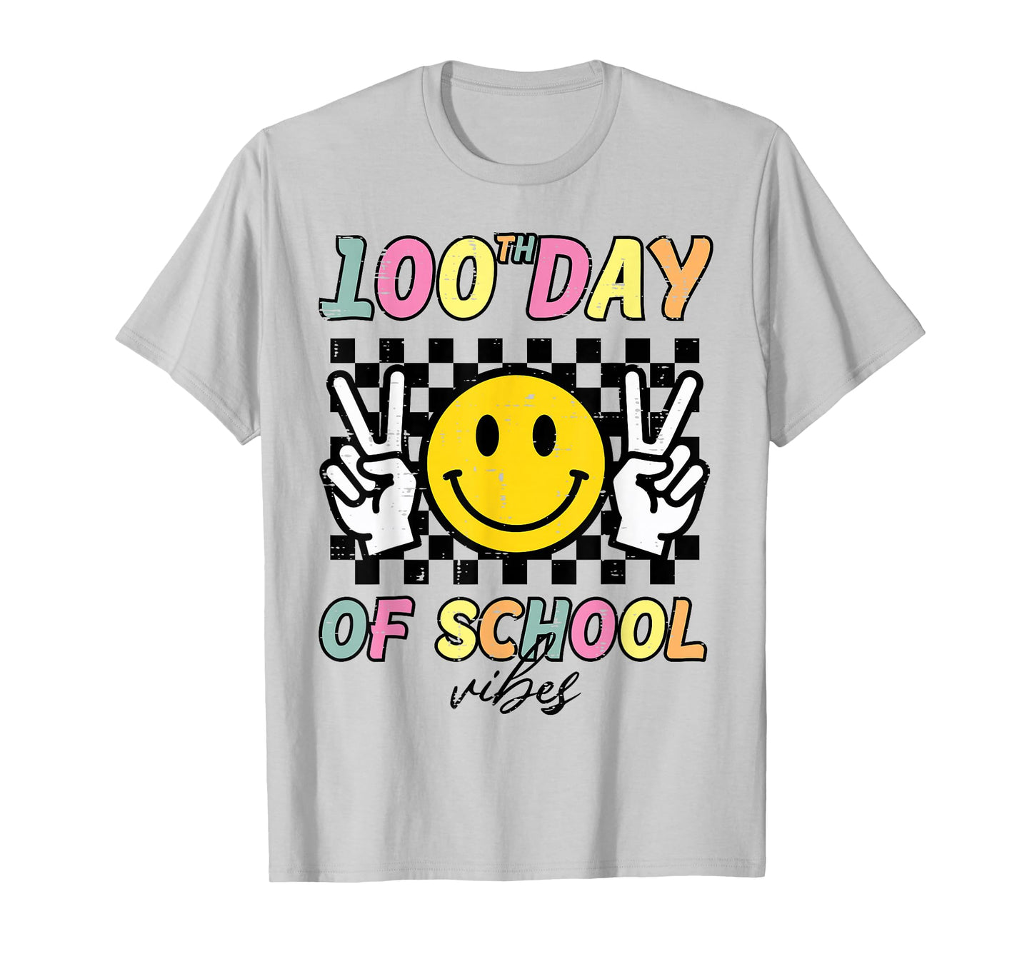 100th Day of School Vibes 100 Days of School Boys Girls Kids T-Shirt