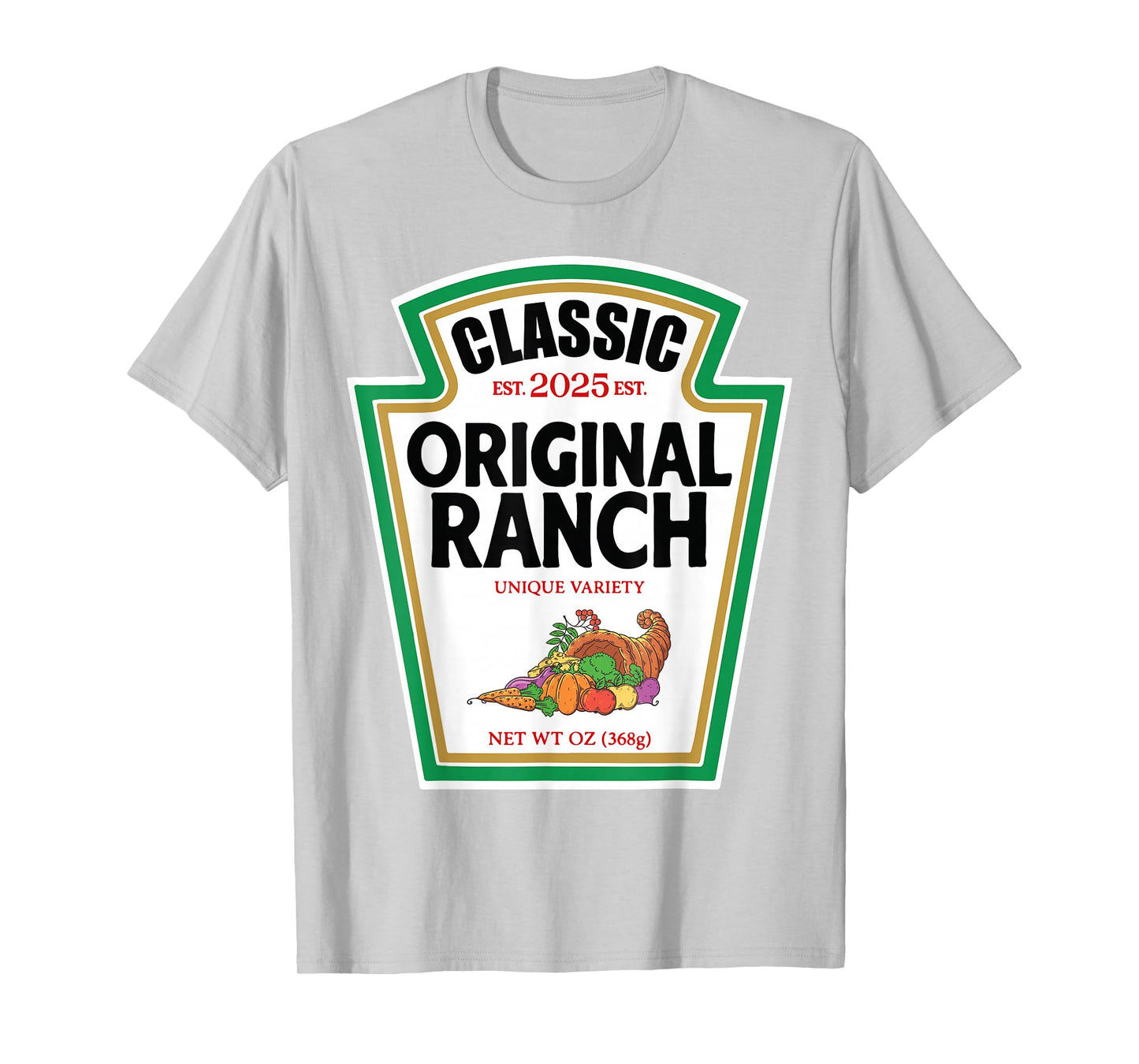 Ranch Sauce Green Salad Dressing Condiment DIY Halloween T-Shirt