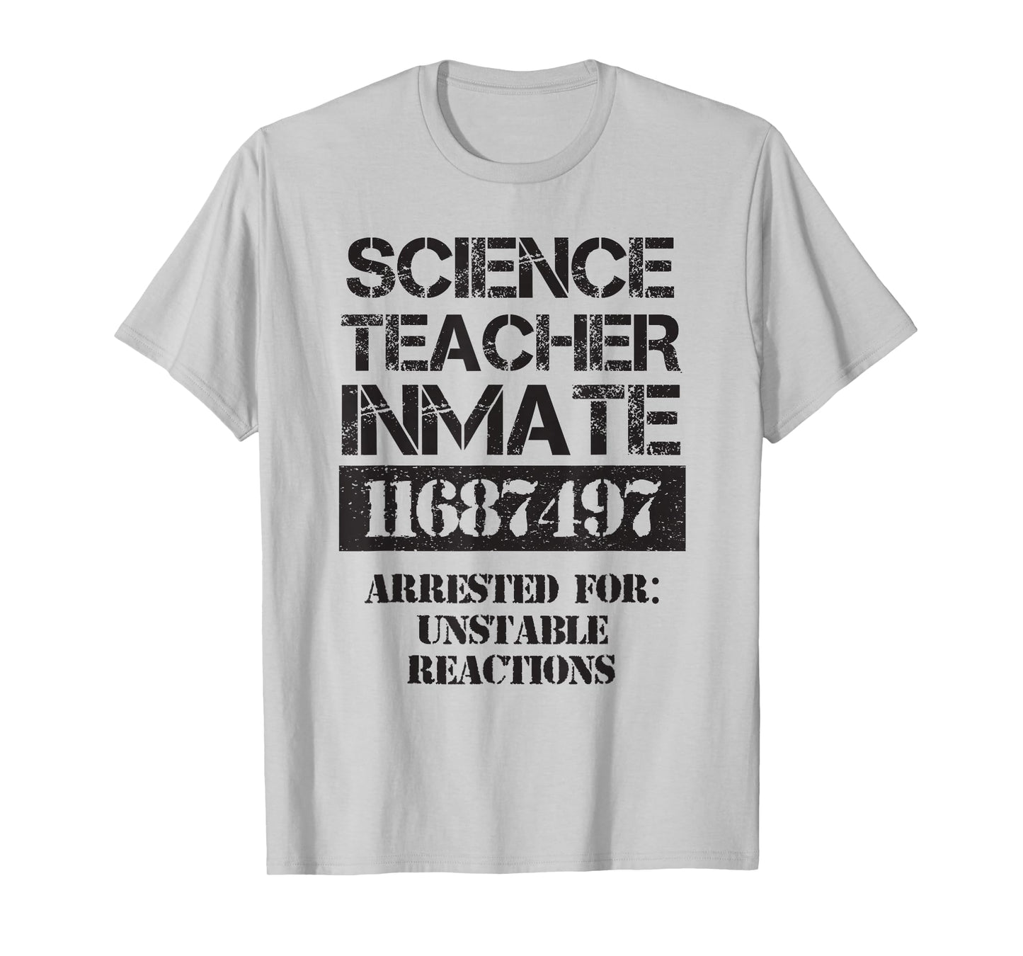 Funny Halloween Science Teacher Prisoner Costume T-Shirt