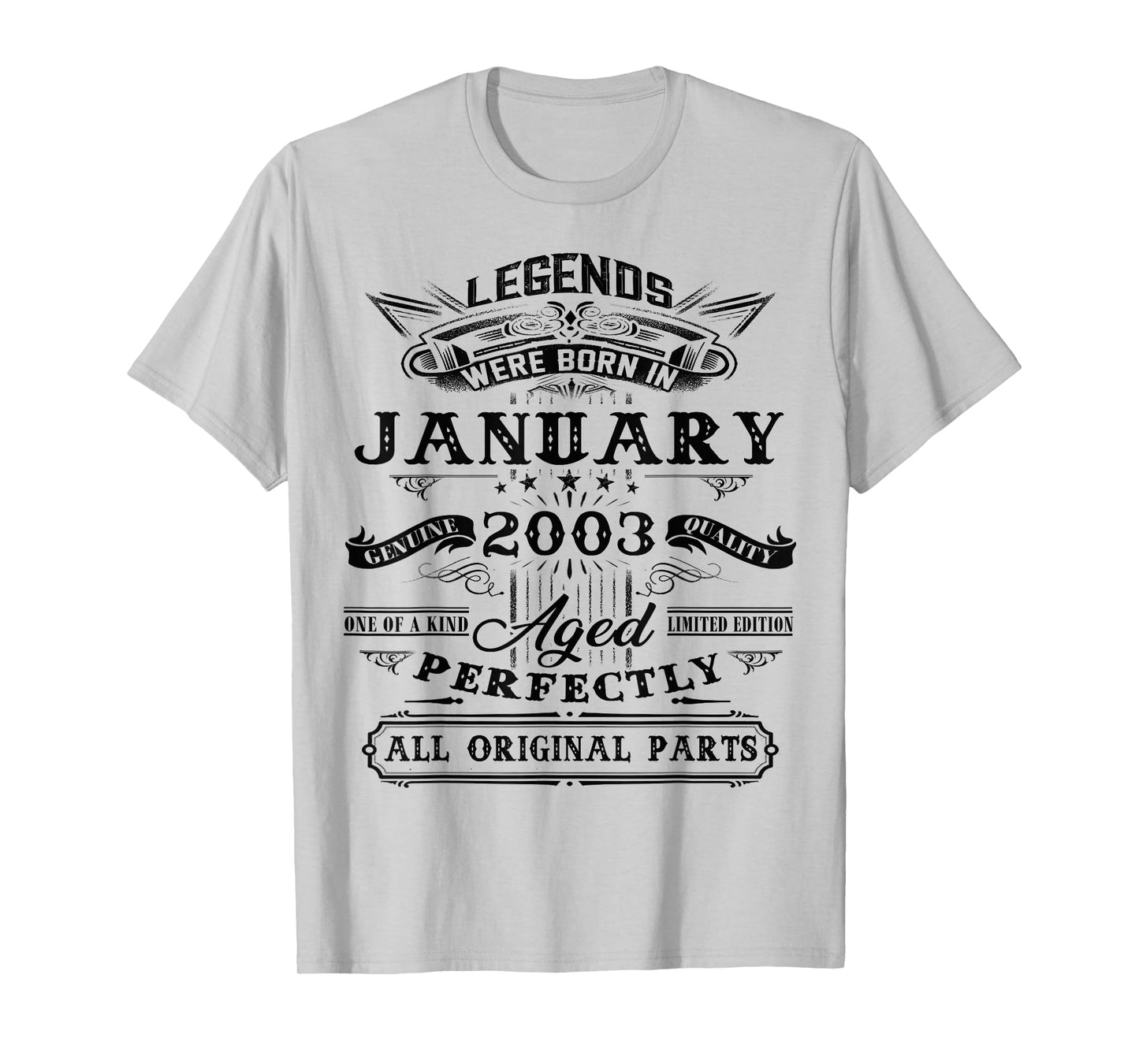 23rd Birthday Gift Legend Born in January 2003 23 Yrs Old T-Shirt