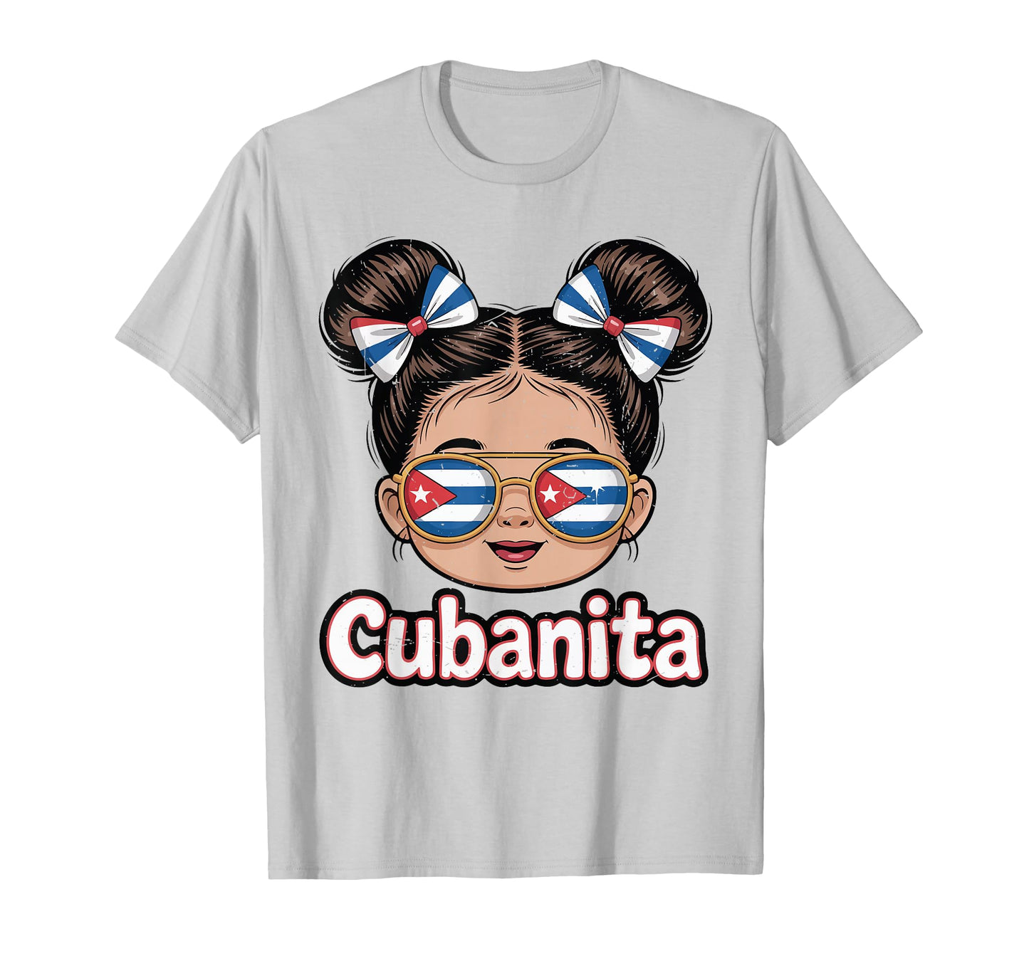 Toddler Girl Cuban Cubanita Hispanic Heritage Month Cuba T-Shirt