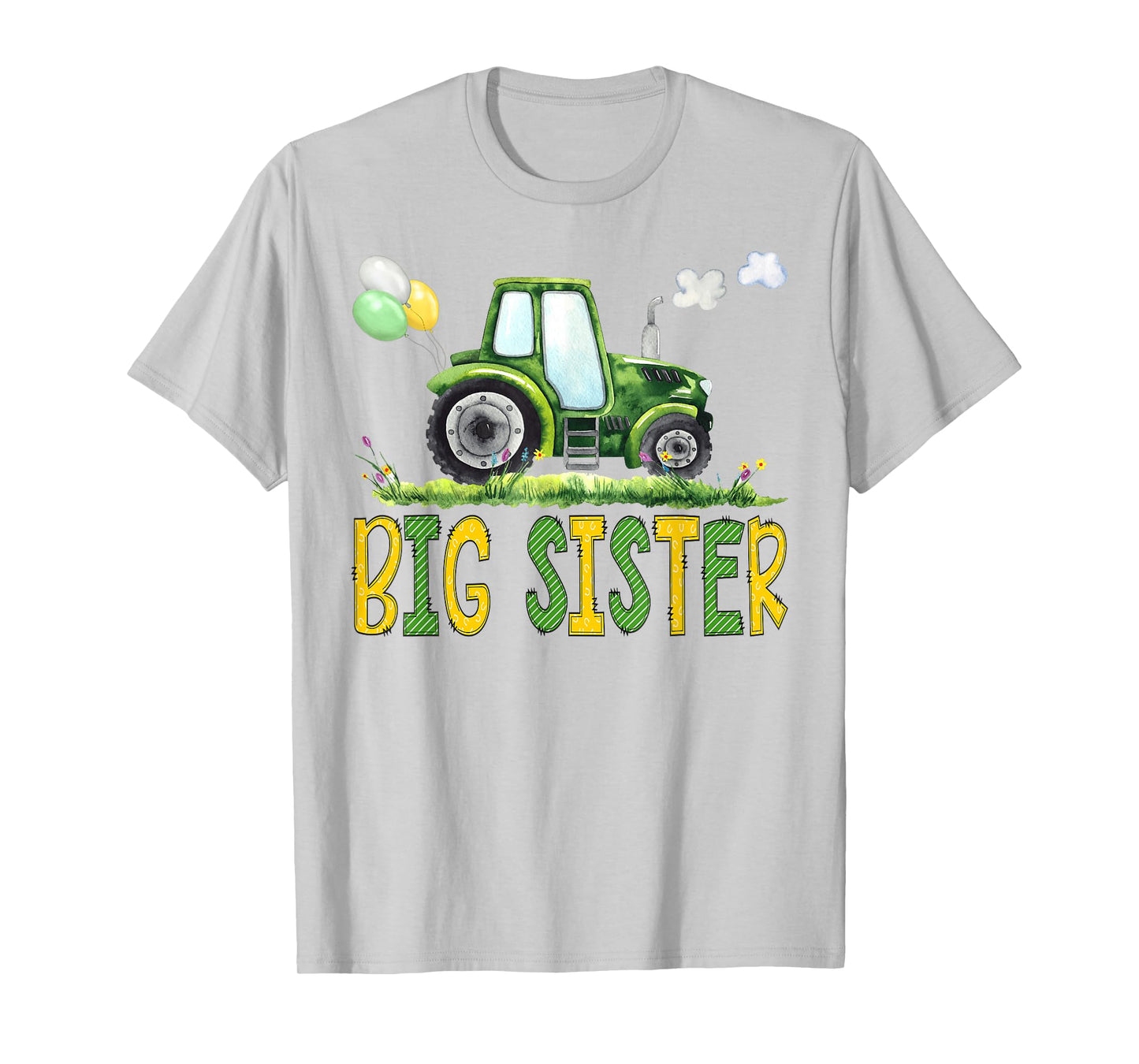 Big Sister of The Birthday Boy Tractor Farm Truck Matching T-Shirt