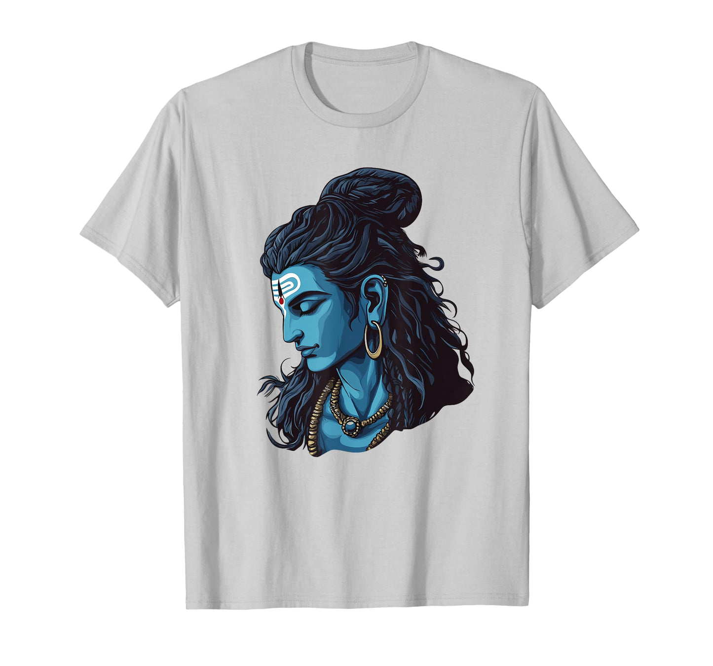 Peaceful Lord Shiva Bholenath with Rudraksha and Tilak T-Shirt