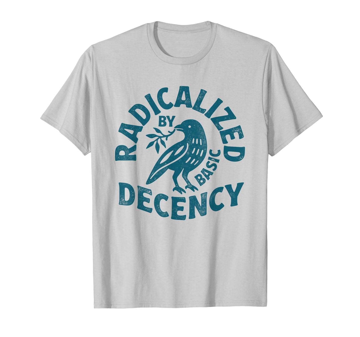 Floral Radicalized by Basic Decency Feminist Activist Gifts T-Shirt