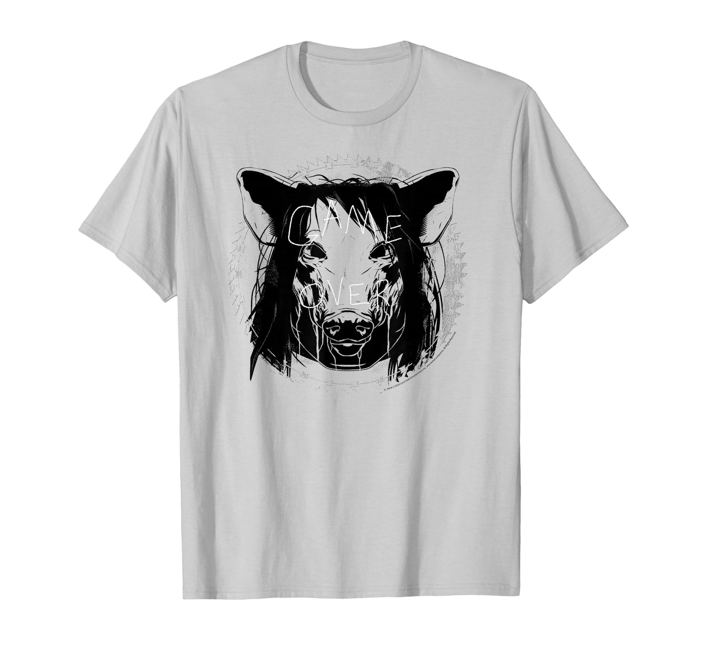 Saw Game Over Pig Mask Sketch Horror Movie T-Shirt