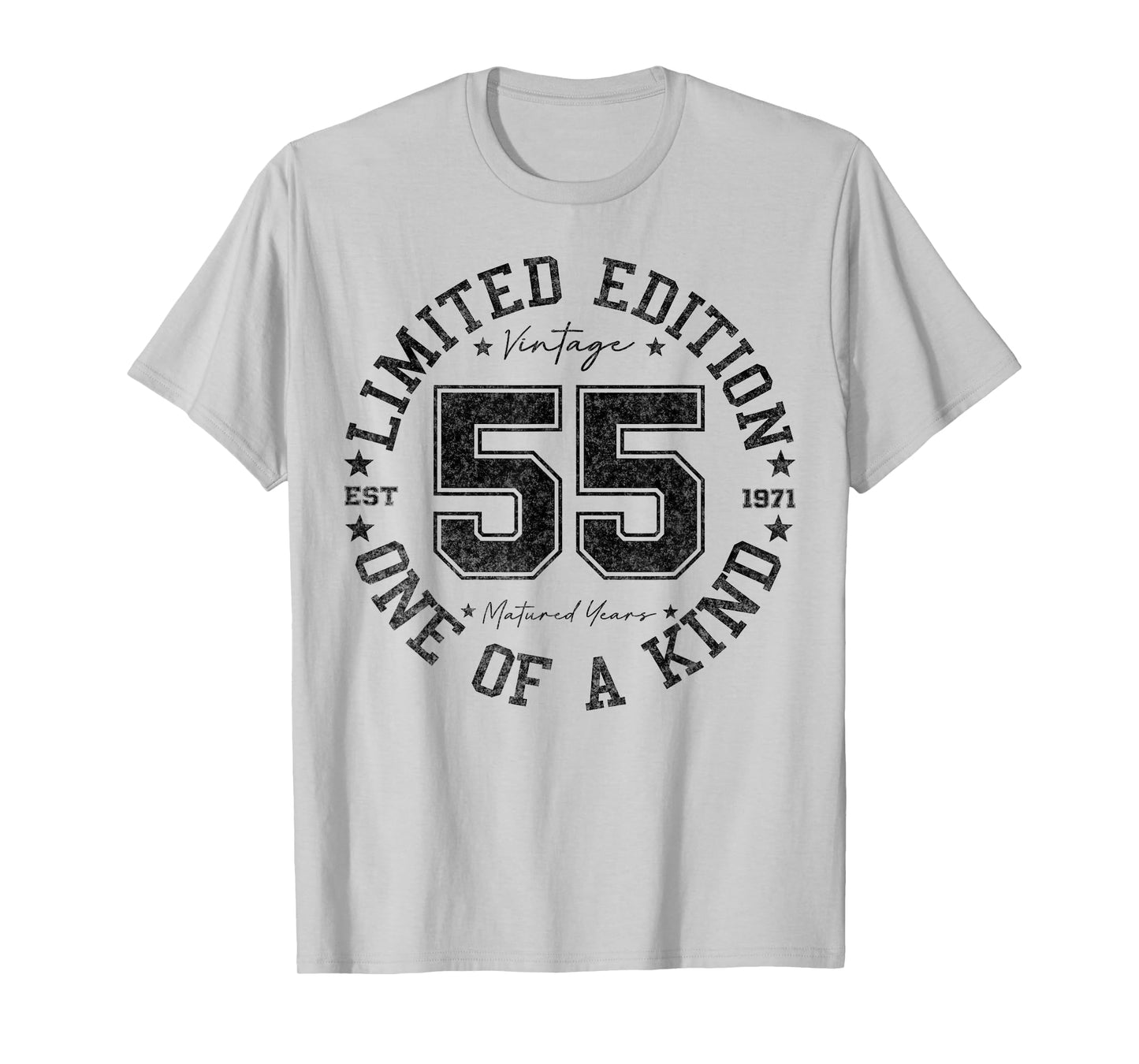 55 Year Old Gifts Vintage 1971 Limited Edition 55th Birthday T-Shirt